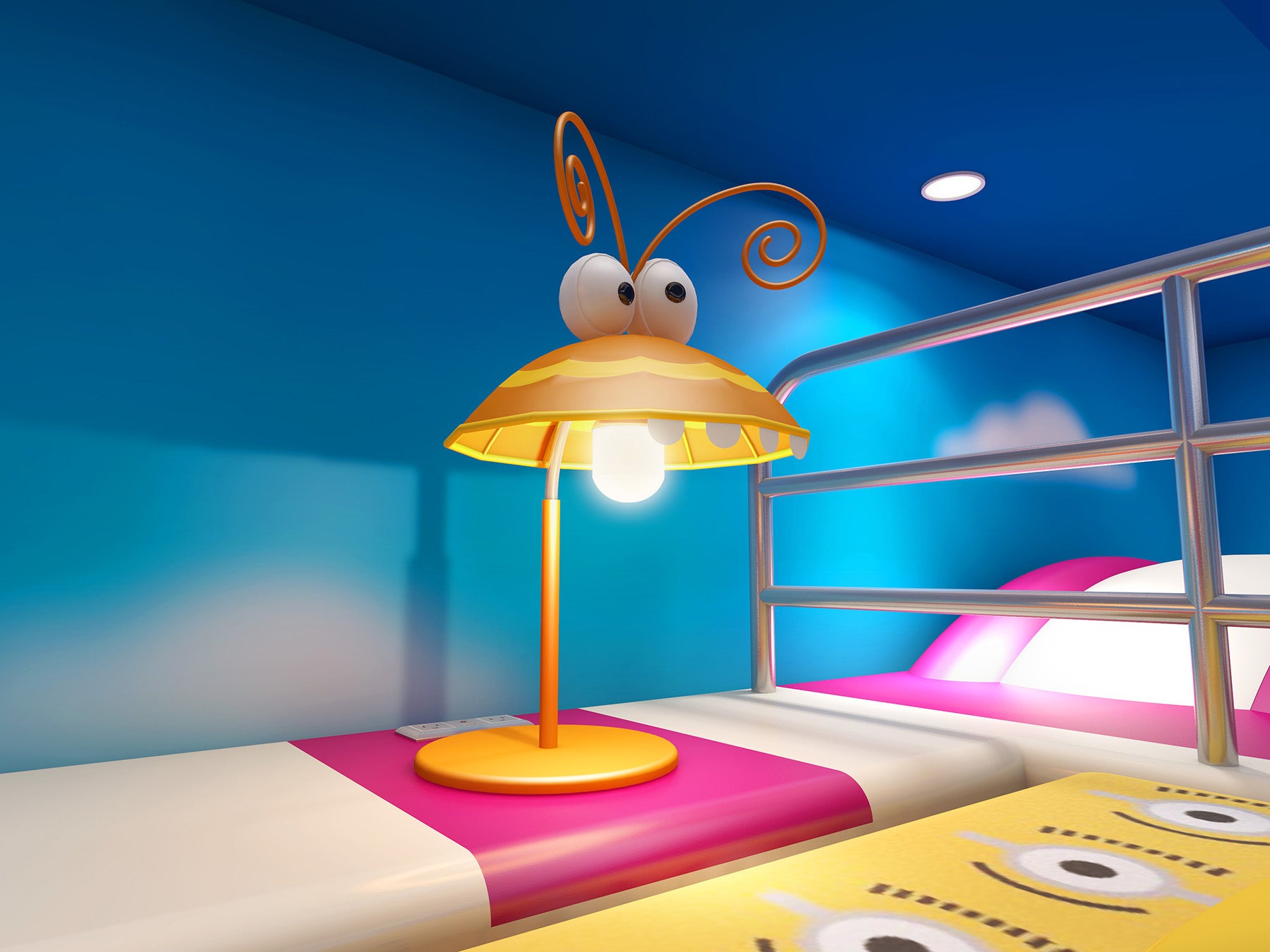 気分まで明るくしてくれる？！クリーチャーのランプシェード