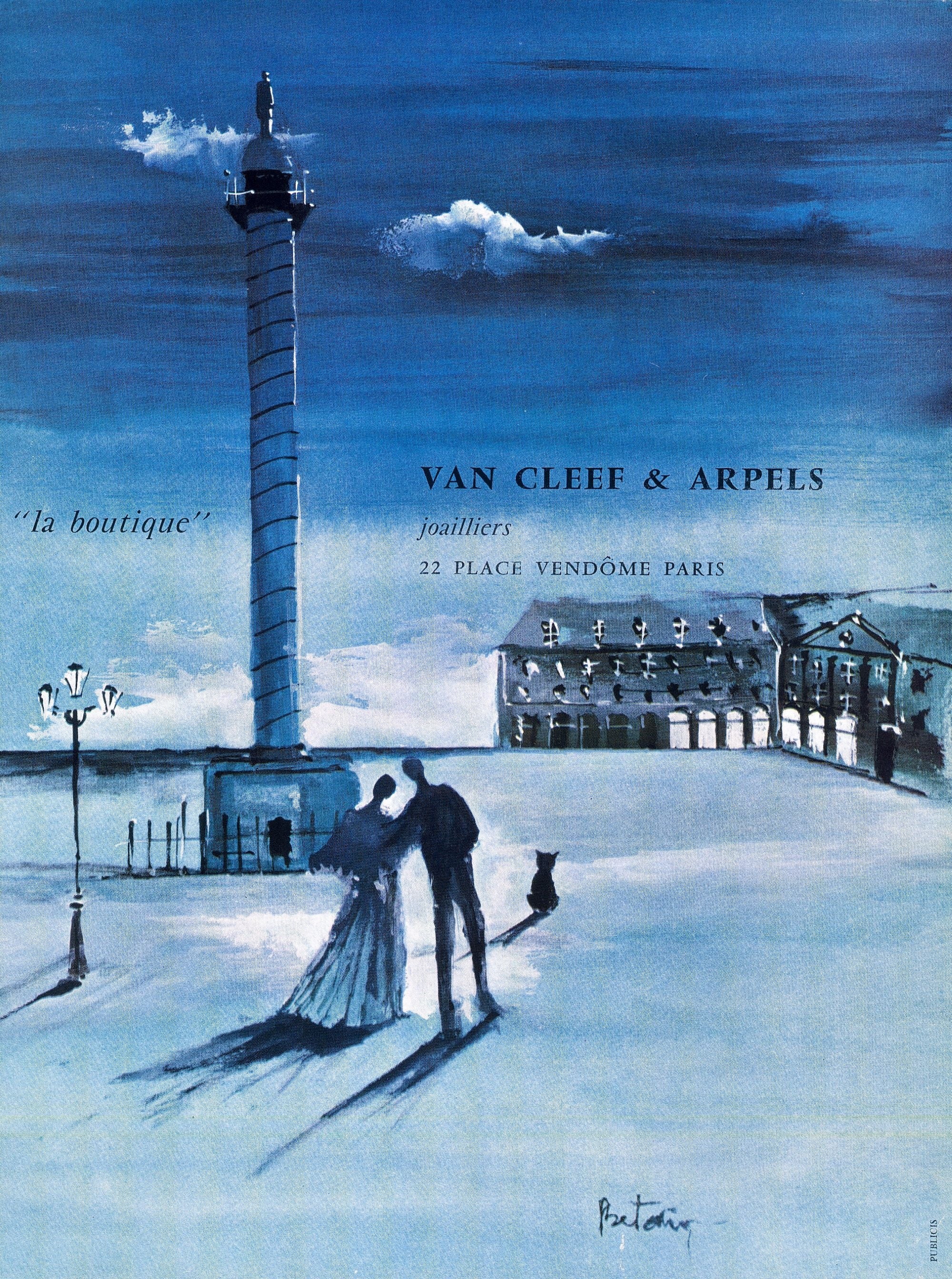 「ラ ブティック」の広告、1957年 ヴァン クリーフ＆アーペル アーカイブス © Publicis Conseil