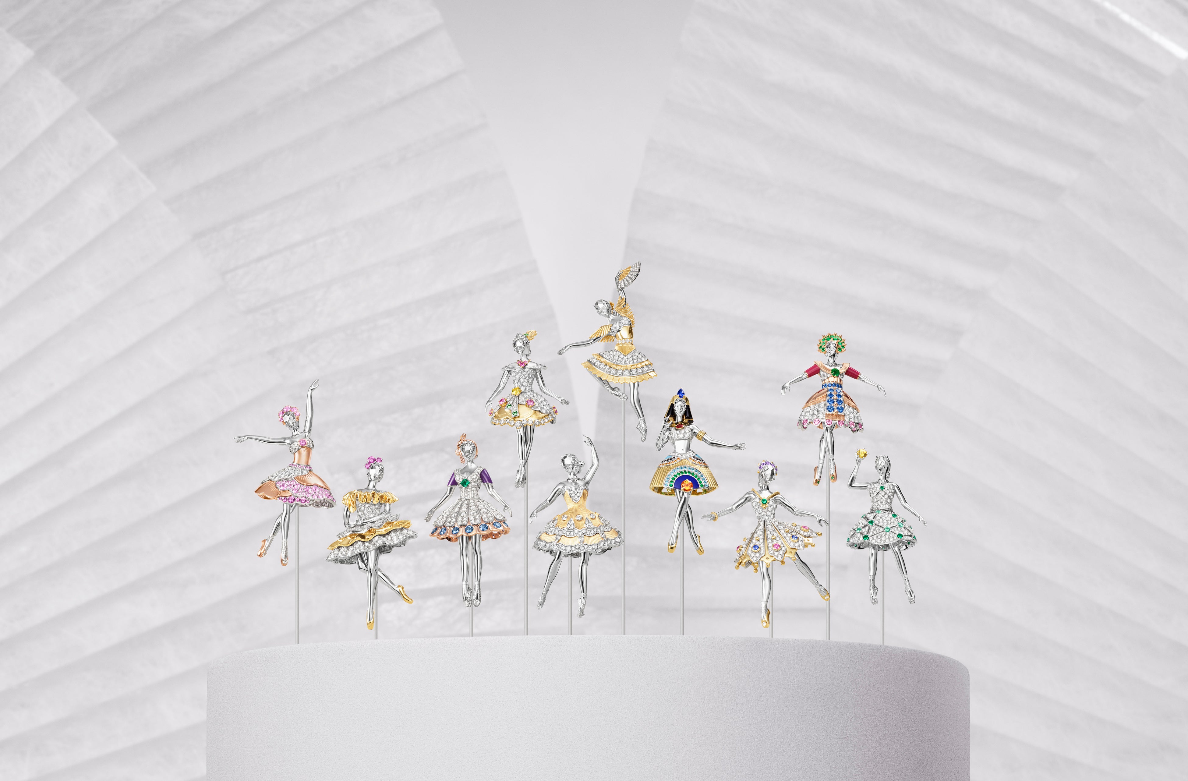 【ヴァン クリーフ＆アーペル】「バレエ プレシュー コレクション」より新作ハイジュエリー クリップを発表