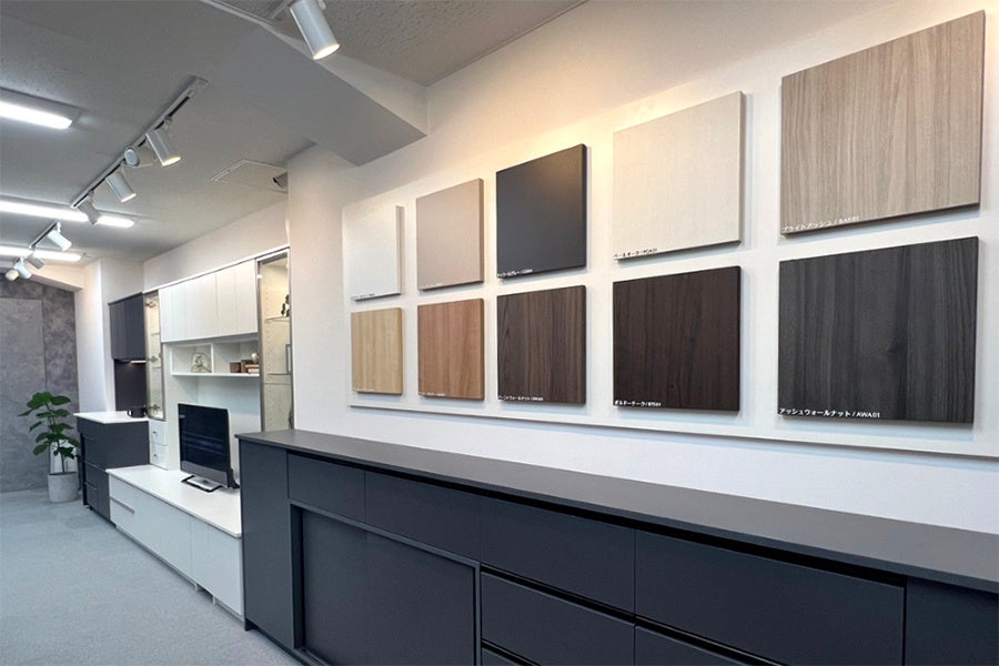 色見本など素材を展示