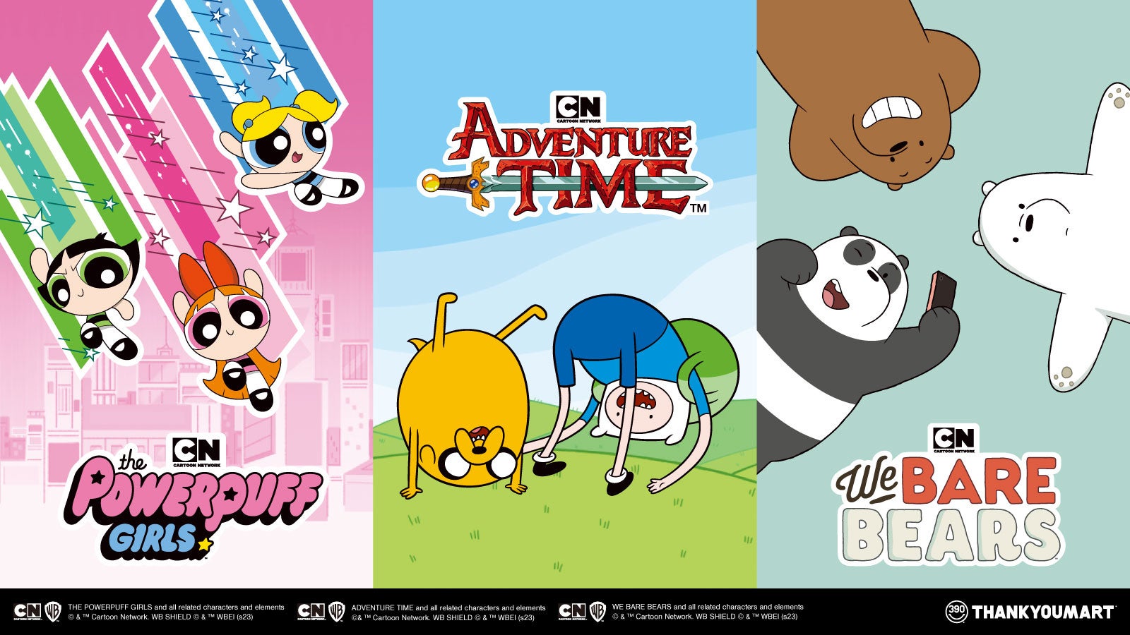 世界最大級のアニメ専門チャンネル カートゥーン ネットワーク でお馴染み パワーパフ ガールズ アドベンチャー タイム ぼくらベアベアーズ とのコラボアイテムをサンキューマートが新発売 エルソニック株式会社のプレスリリース 世界最大級のアニメ専門チャンネル カートゥーン ネットワーク でお馴染み パワーパフ ガールズ アドベンチャー タイム ぼくらベアベアーズ とのコラボアイテムをサンキューマートが新発売 エルソニック株式会社のプレスリリース