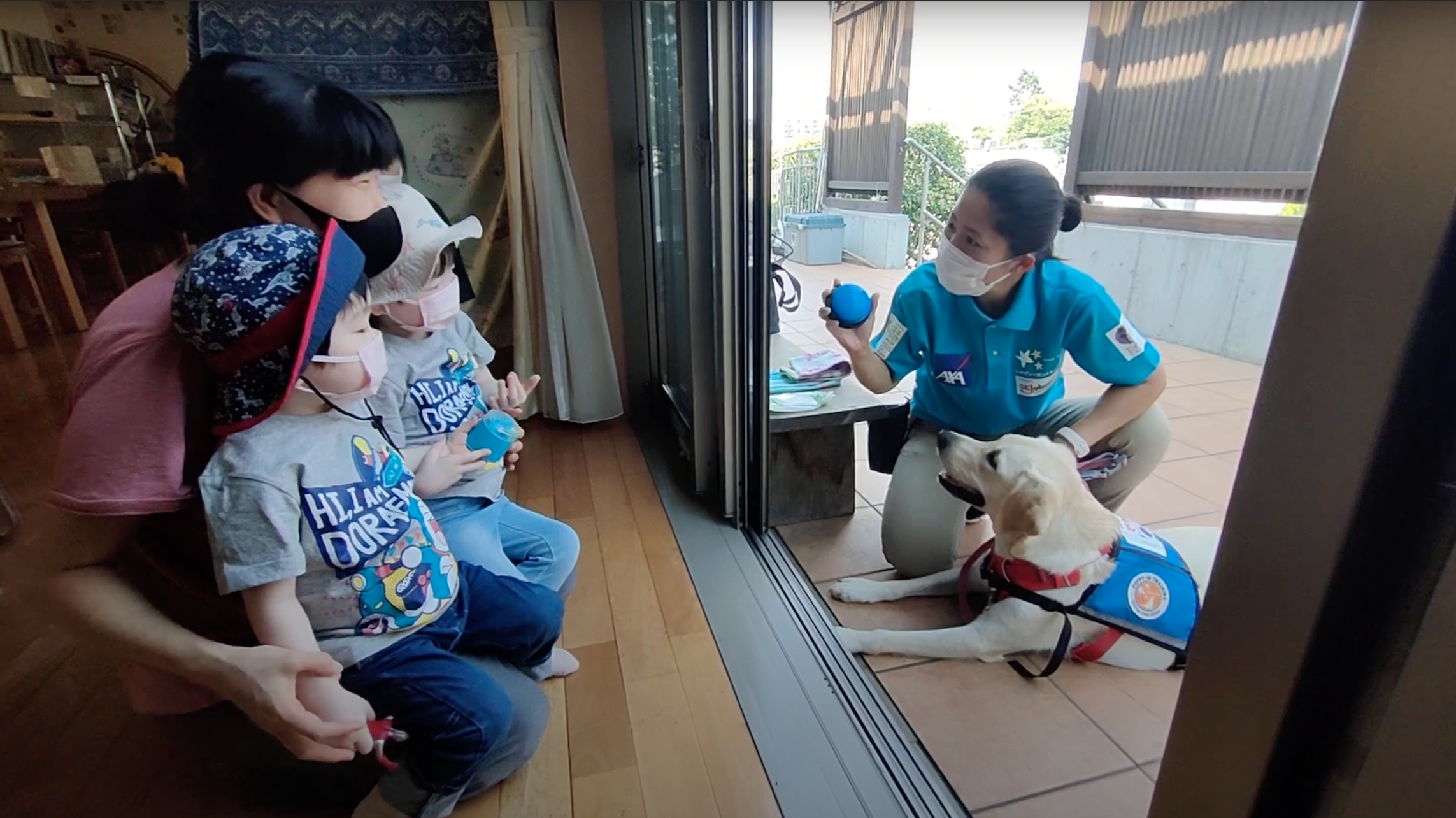 神奈川県立こども医療センターに隣接する「リラのいえ」で練習する様子