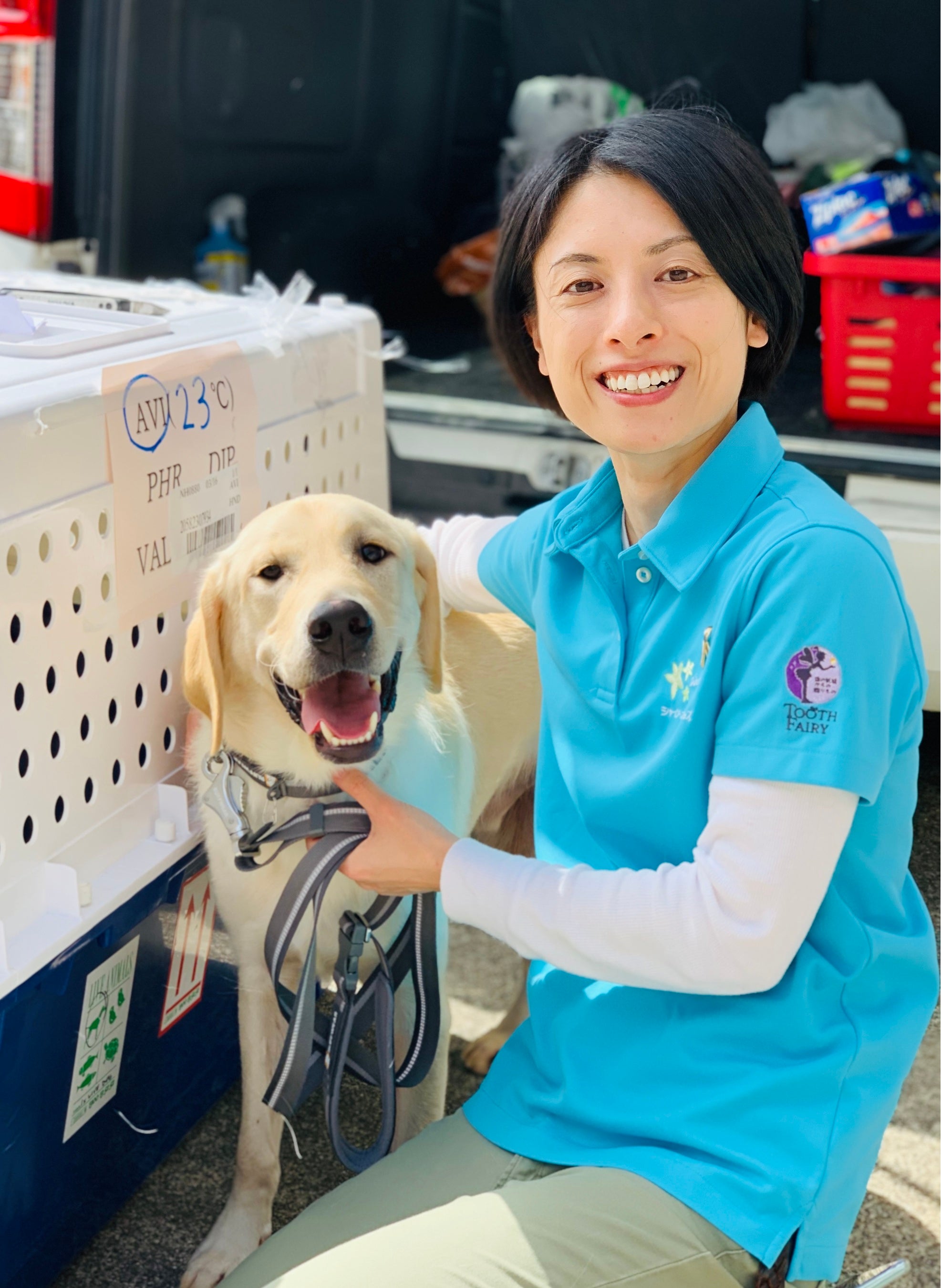 オーストラリアから到着した直後のニック