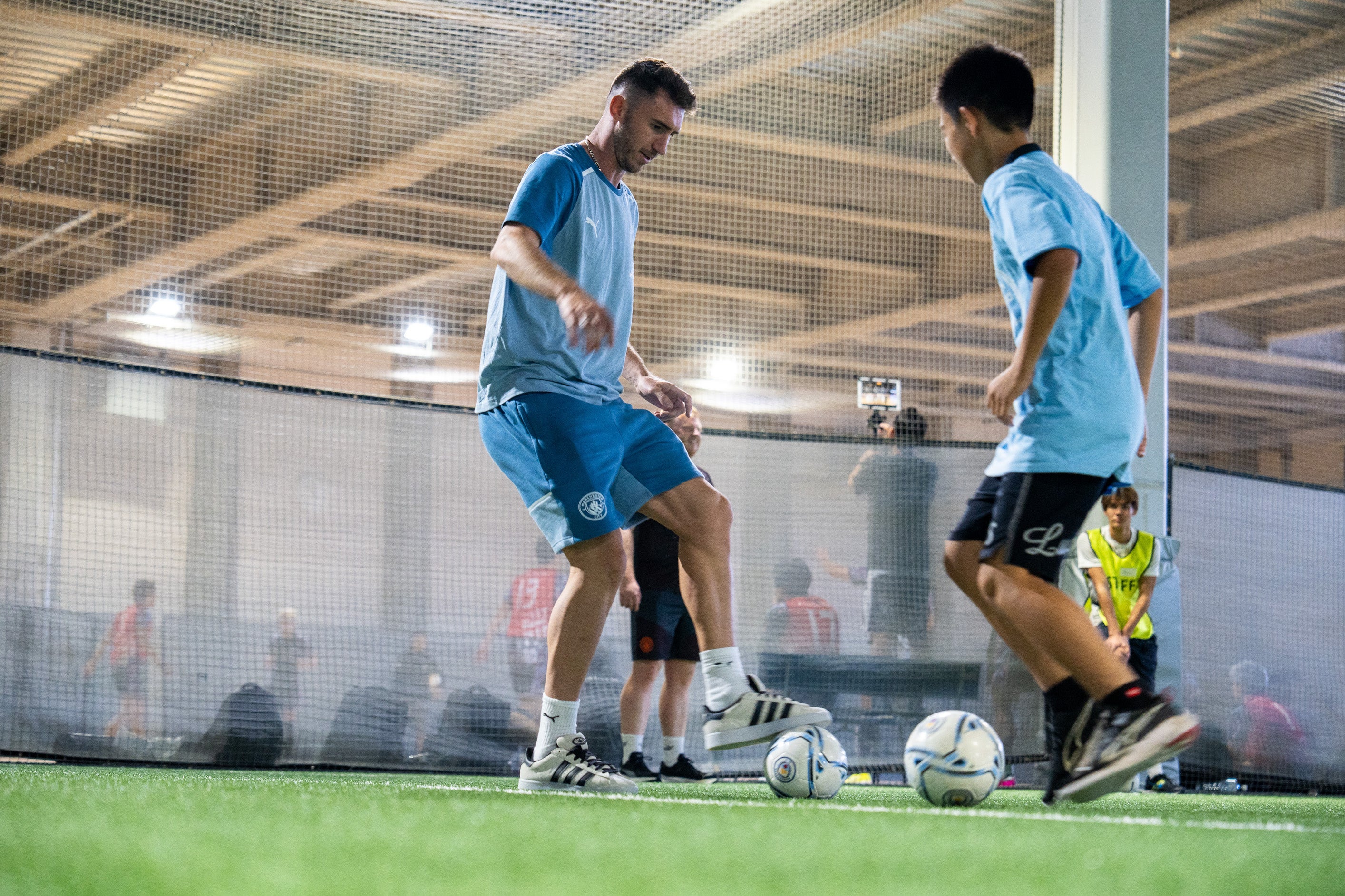 選手から直接指導をうける