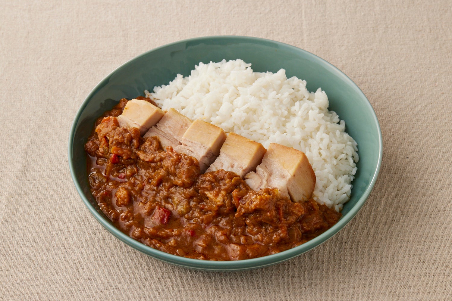 塩麴豚角煮キーマカレー