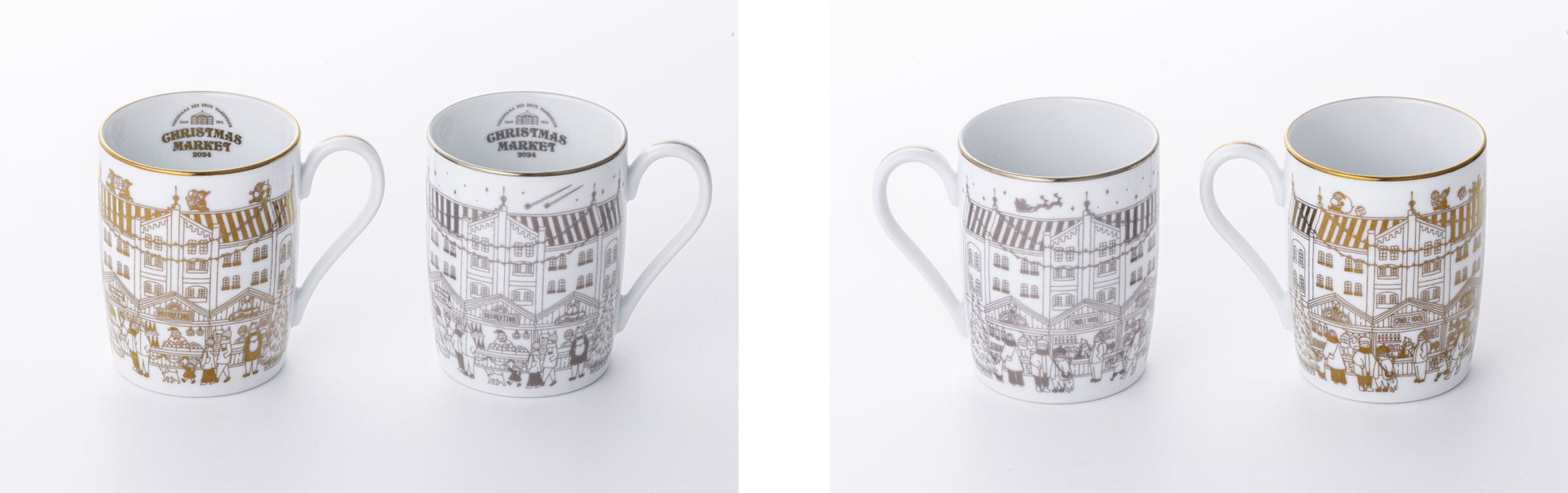 Noritake プレミアムマグカップ クリスマスマーケット 横浜赤レンガ Christmas Market in 横浜赤レンガ倉庫』にて、創立120周年の