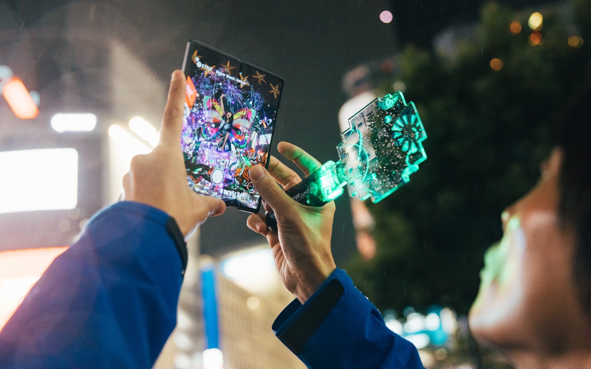 SwimmyDesignLab NSCアトランティス(設立25周年ver.) でんぱ組.incとコラボした都市ARライブ「Hyper Music Venue