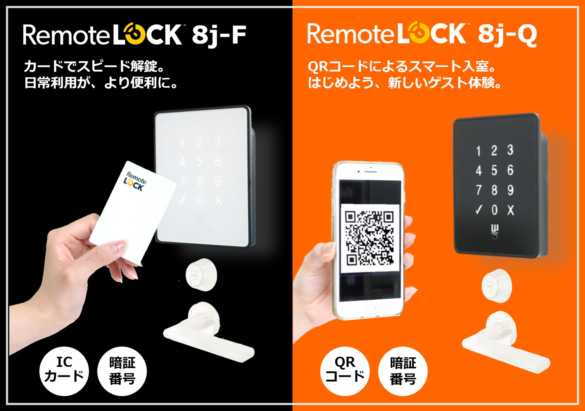 新型スマートロック、「RemoteLOCK 8j-F(FeliCa対応版 新型スマートロック、「RemoteLOCK 8j-F(FeliCa対応版