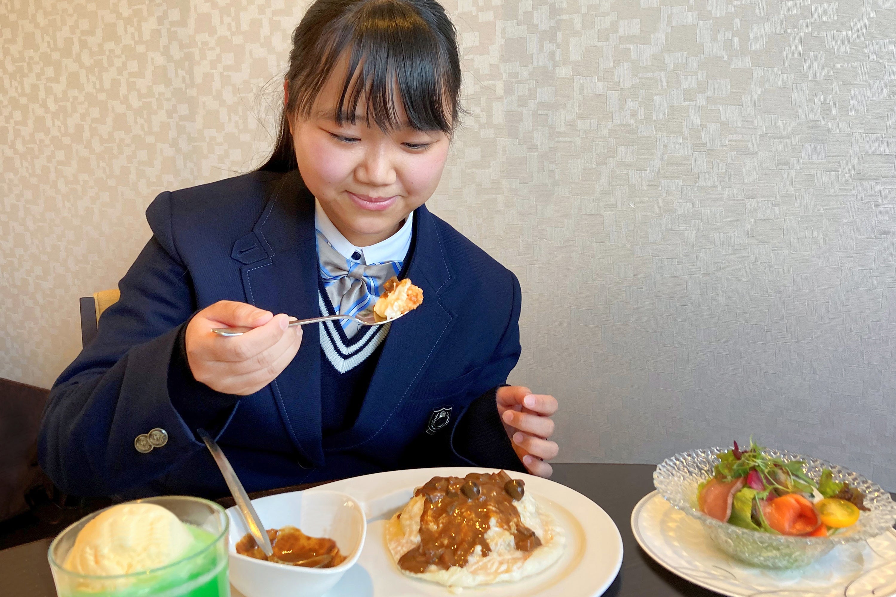 白いオムライスの試食