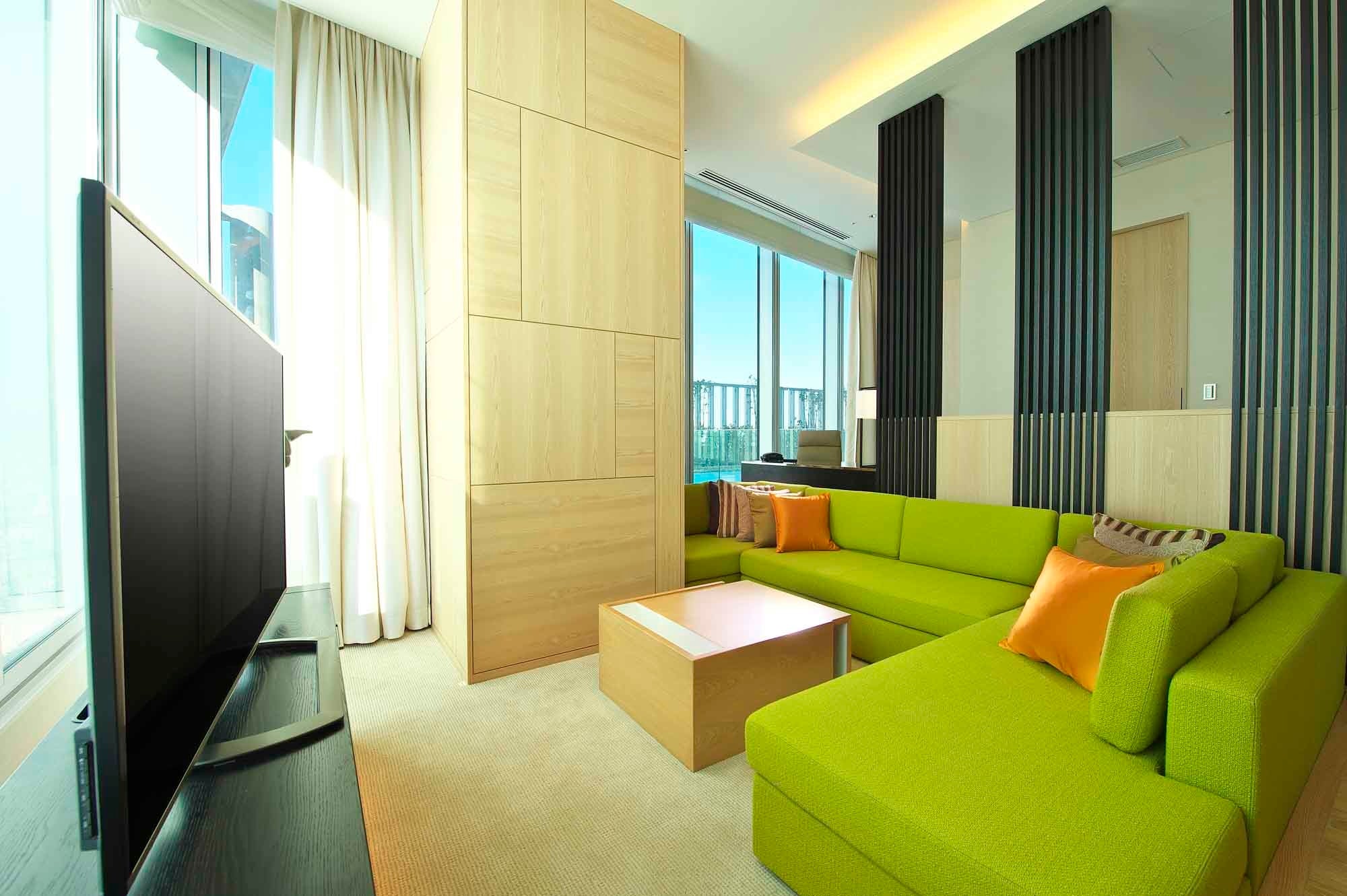 コンフォートスイートのリビングルーム