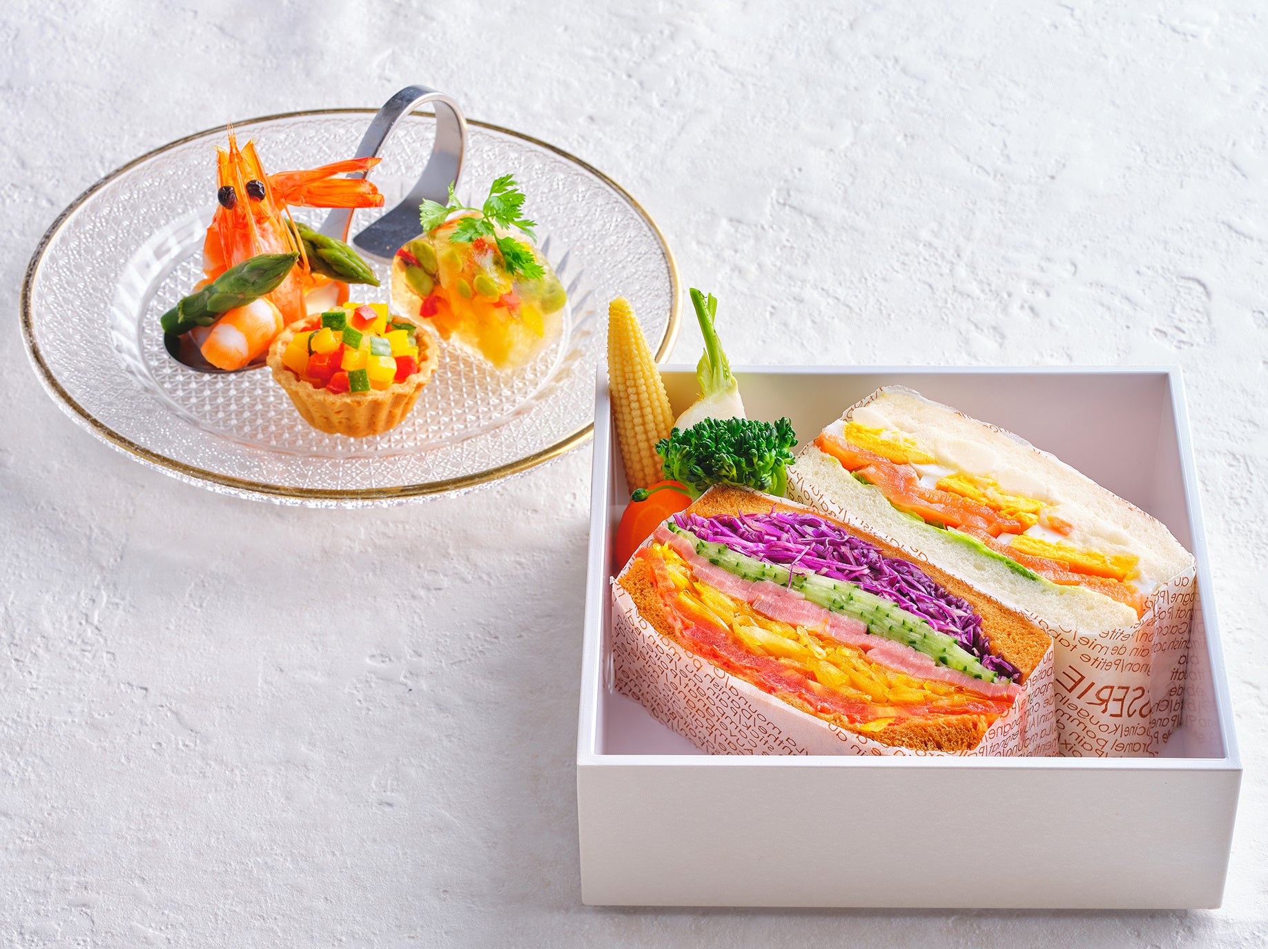 虹色サンドウィッチ＆オードブル