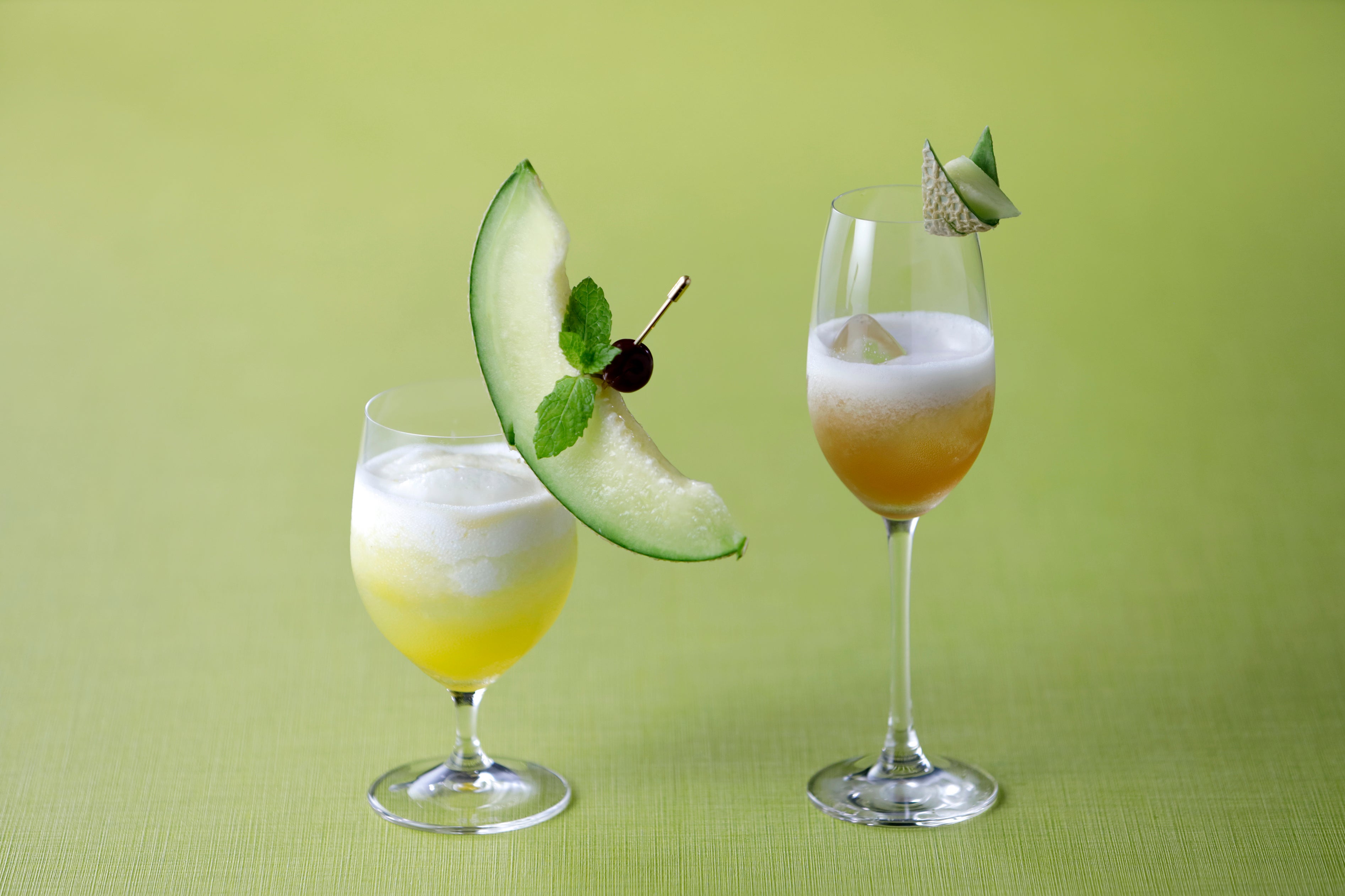 南張メロンを使用したカクテル