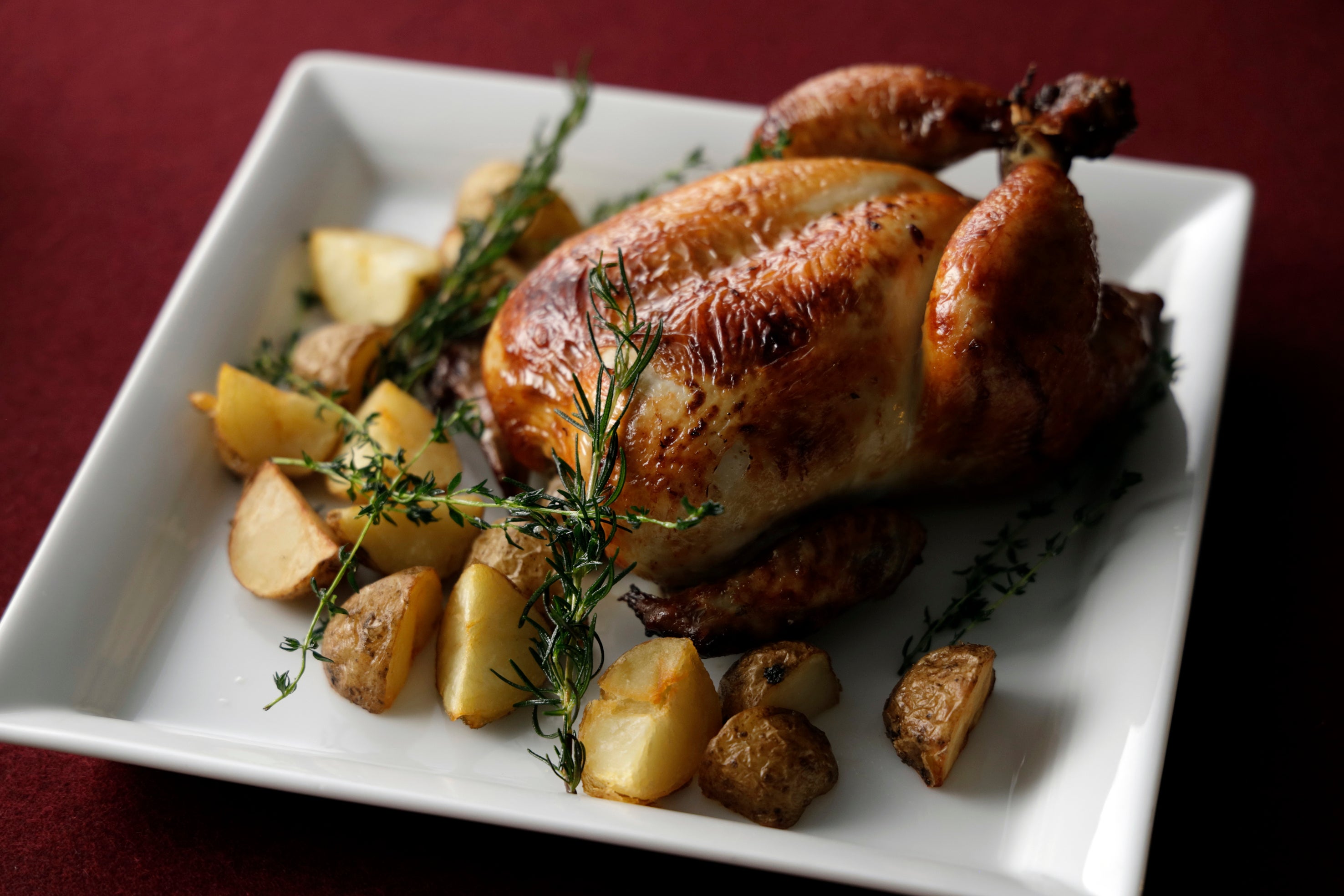 クリスマスにはローストチキン