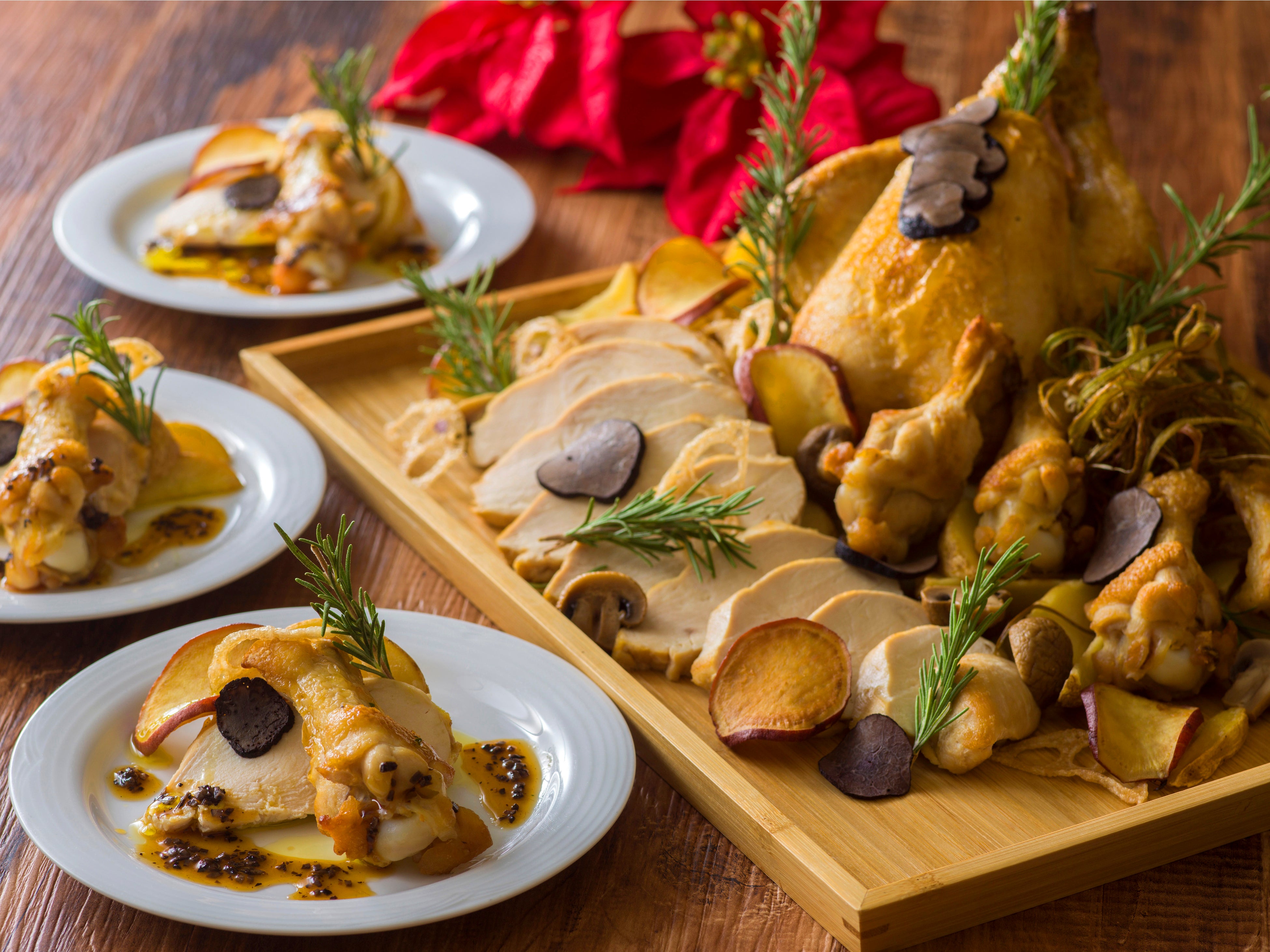 ローストチキン トリュフソース