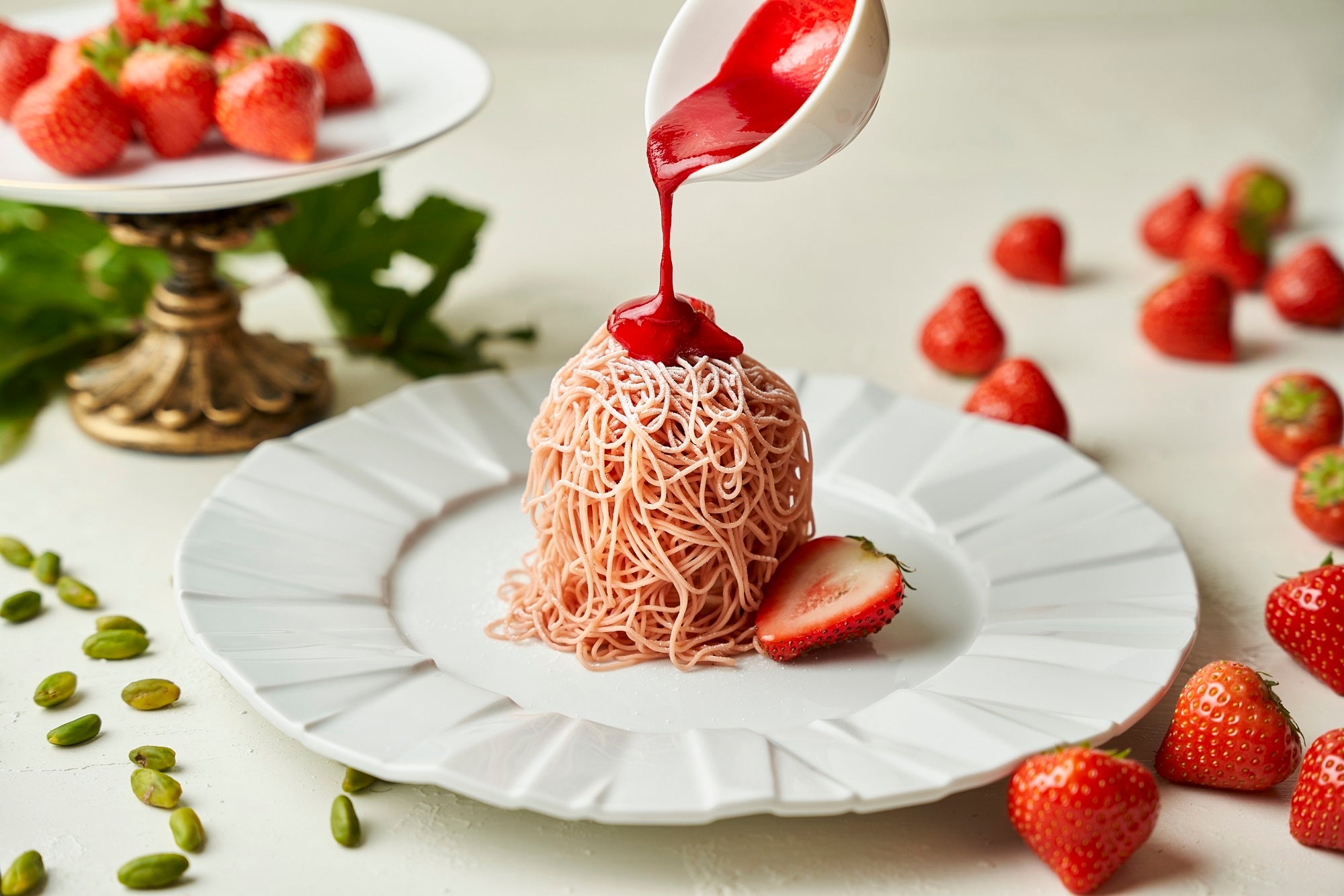 苺のモンブラン