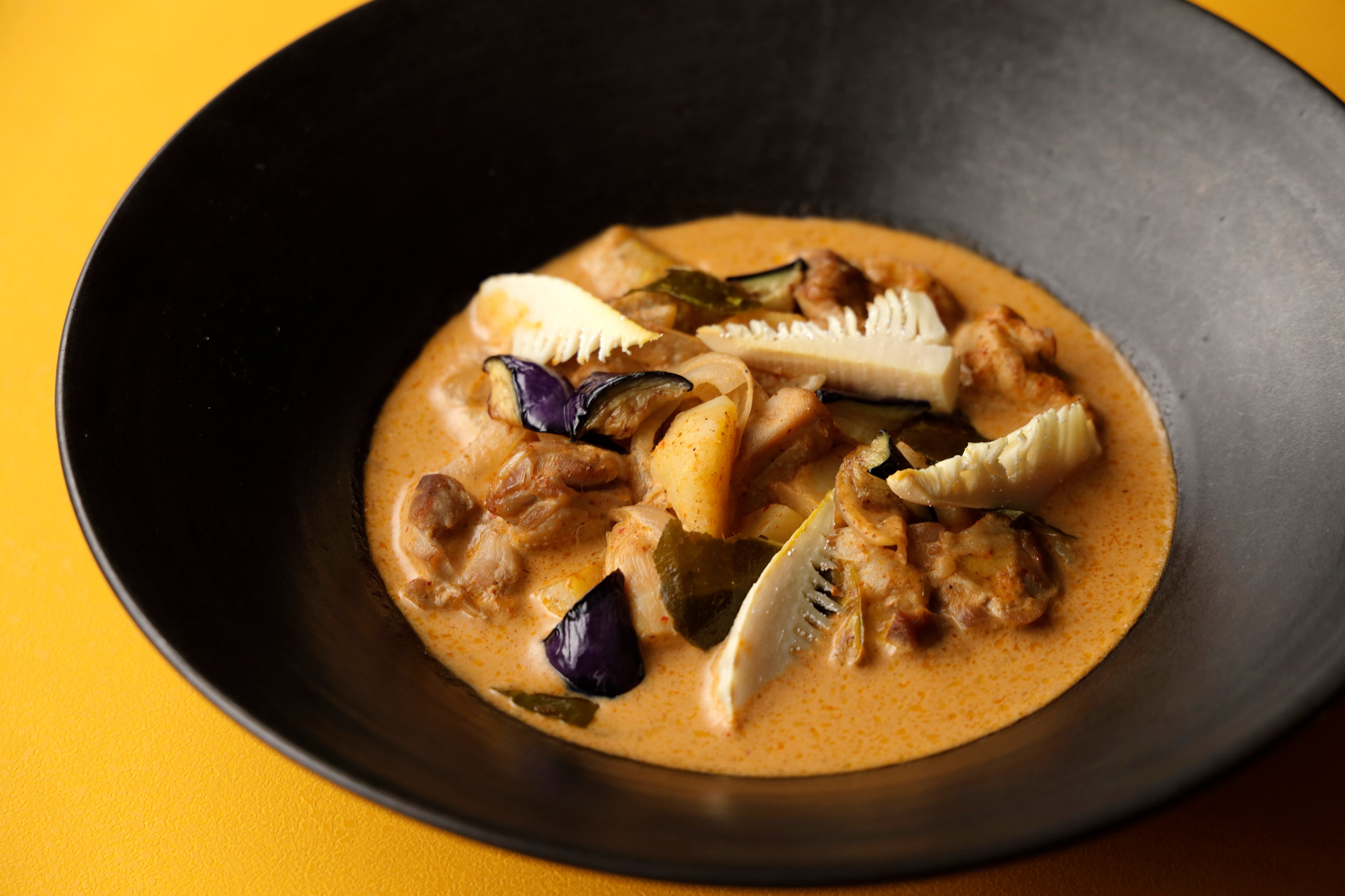 マッサマンカレー（鶏肉と筍のレッドカレー）