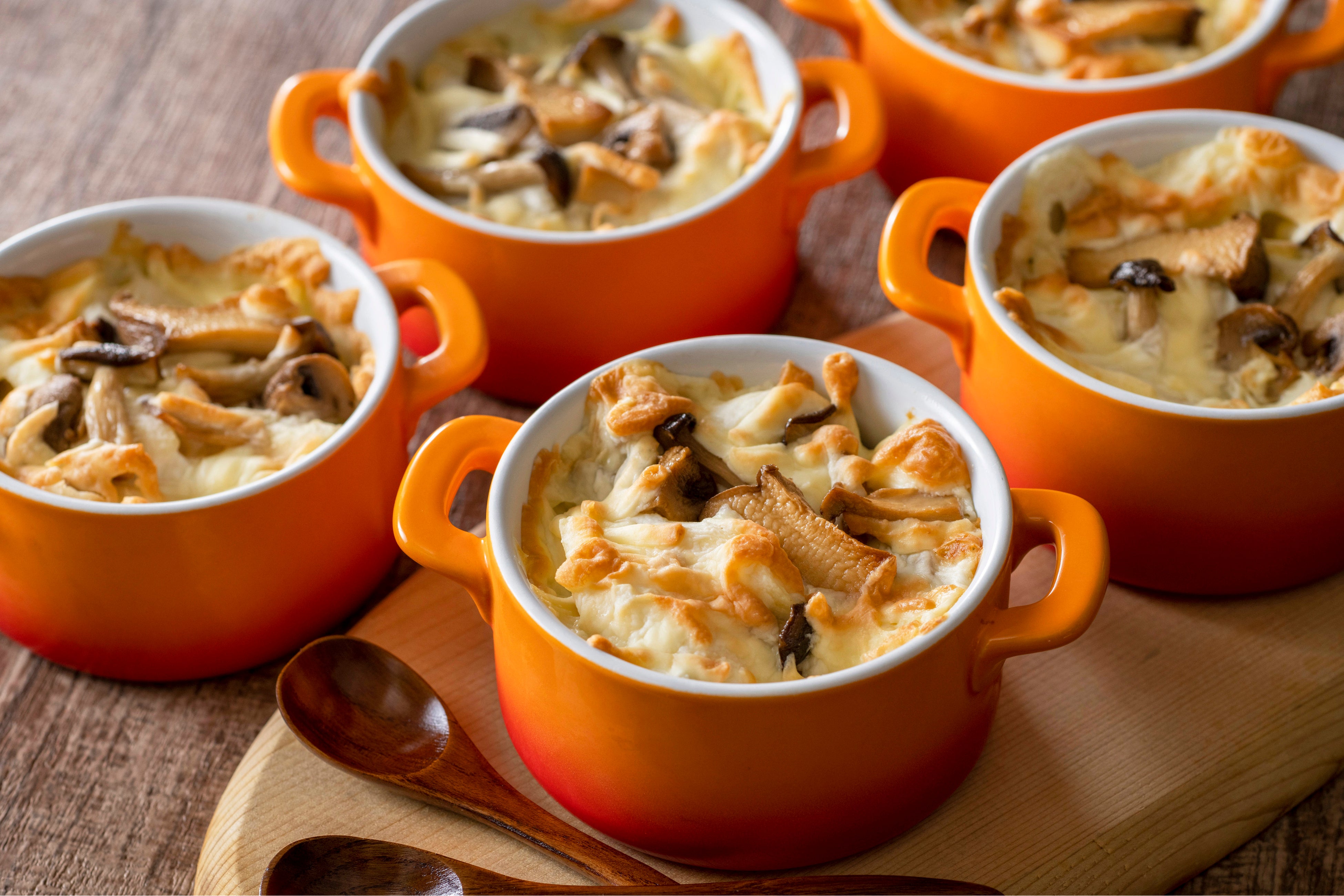 きのことペンネのグラタン