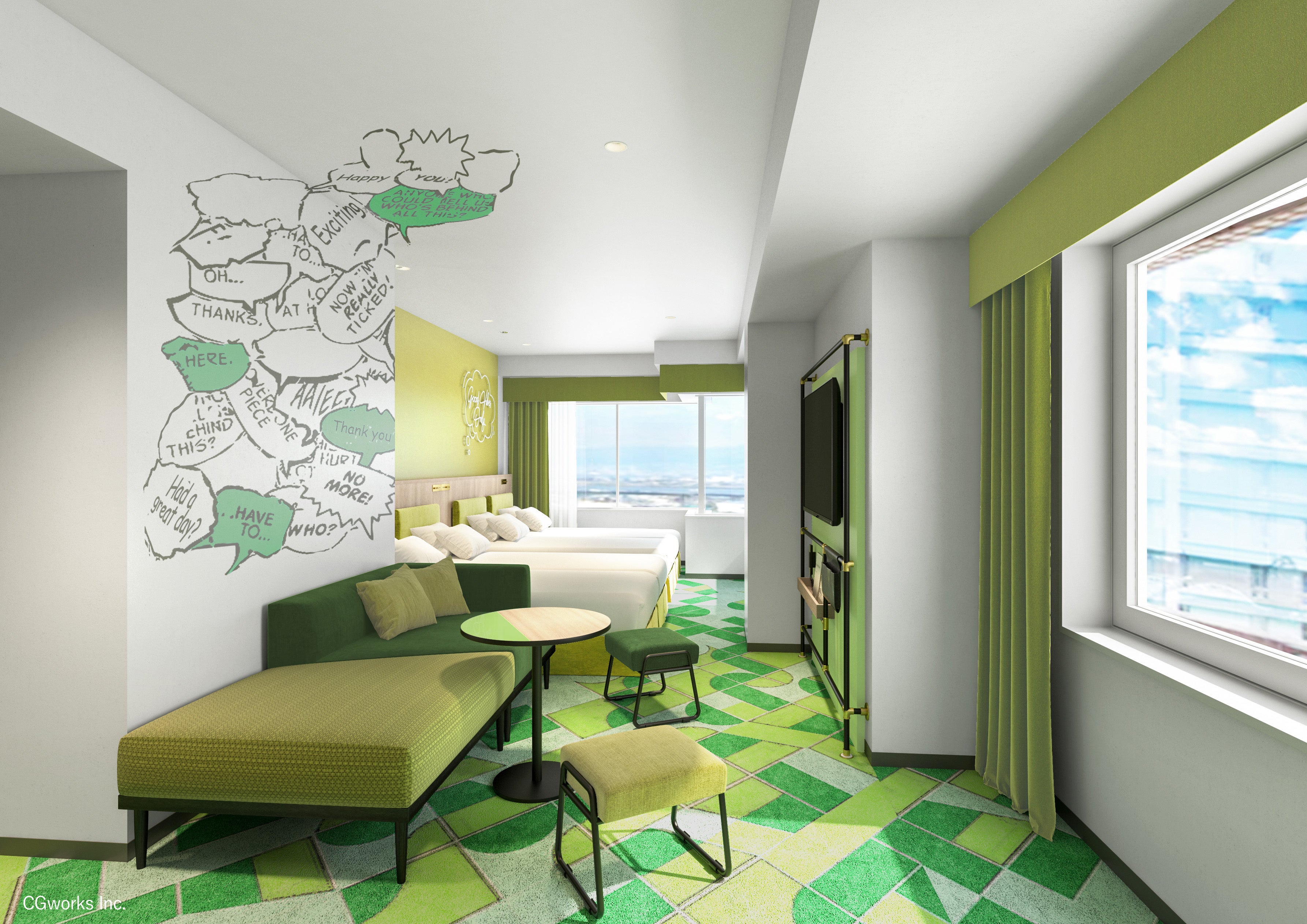 “Summer Fresh pop”コーナーファミリールーム