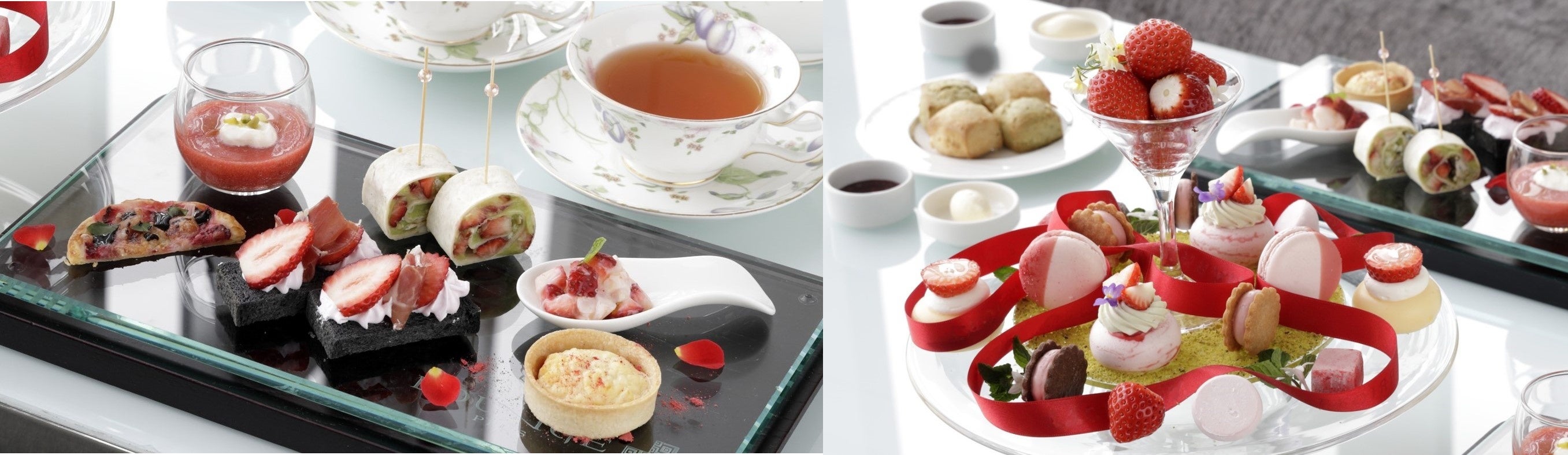 セイボリーからデセールまで様々な苺の味わいが楽しめる