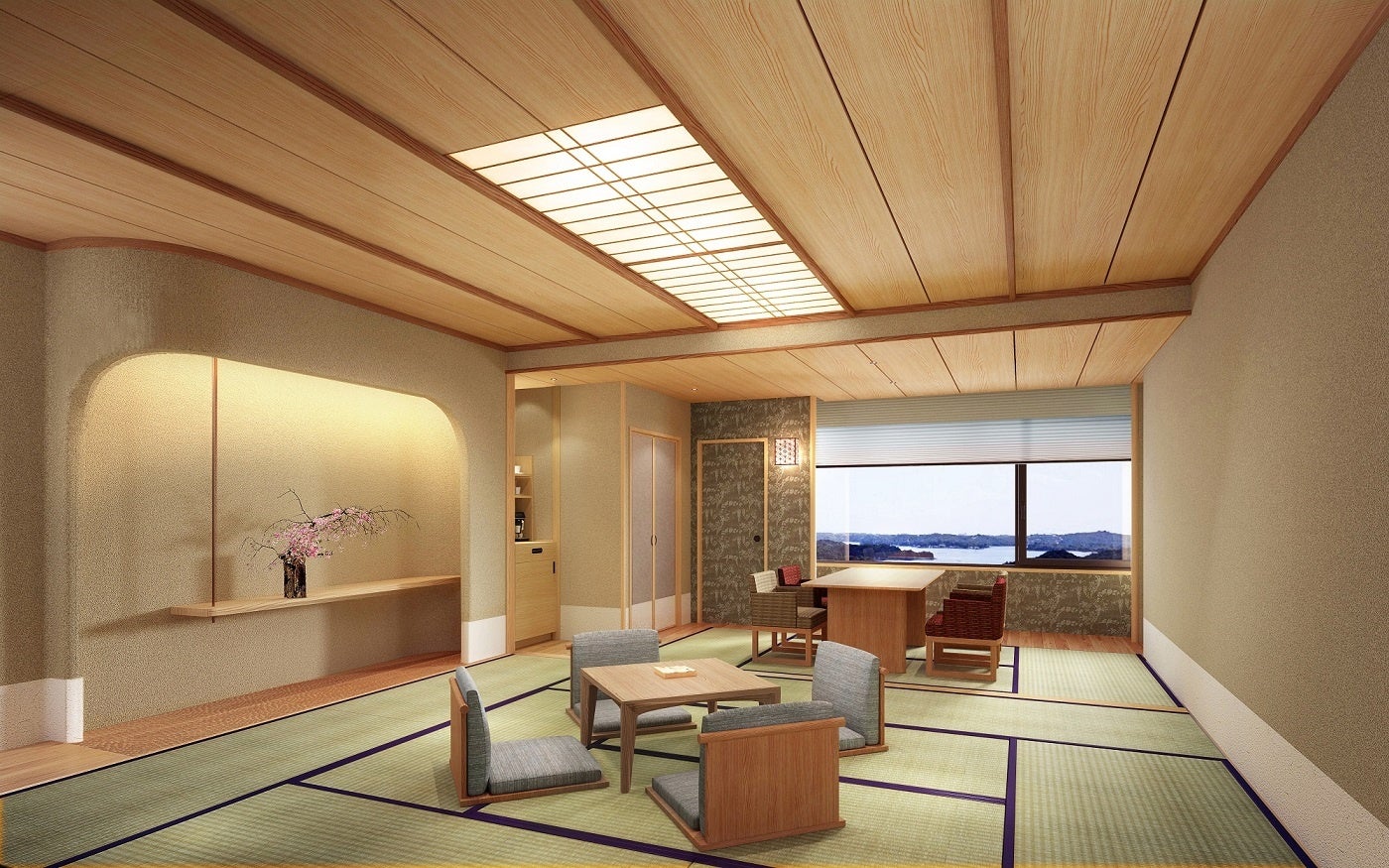 賢島宝生苑・華陽棟9階　特別フロア『翠景～Suikei～』　純和室タイプ（イメージパース）