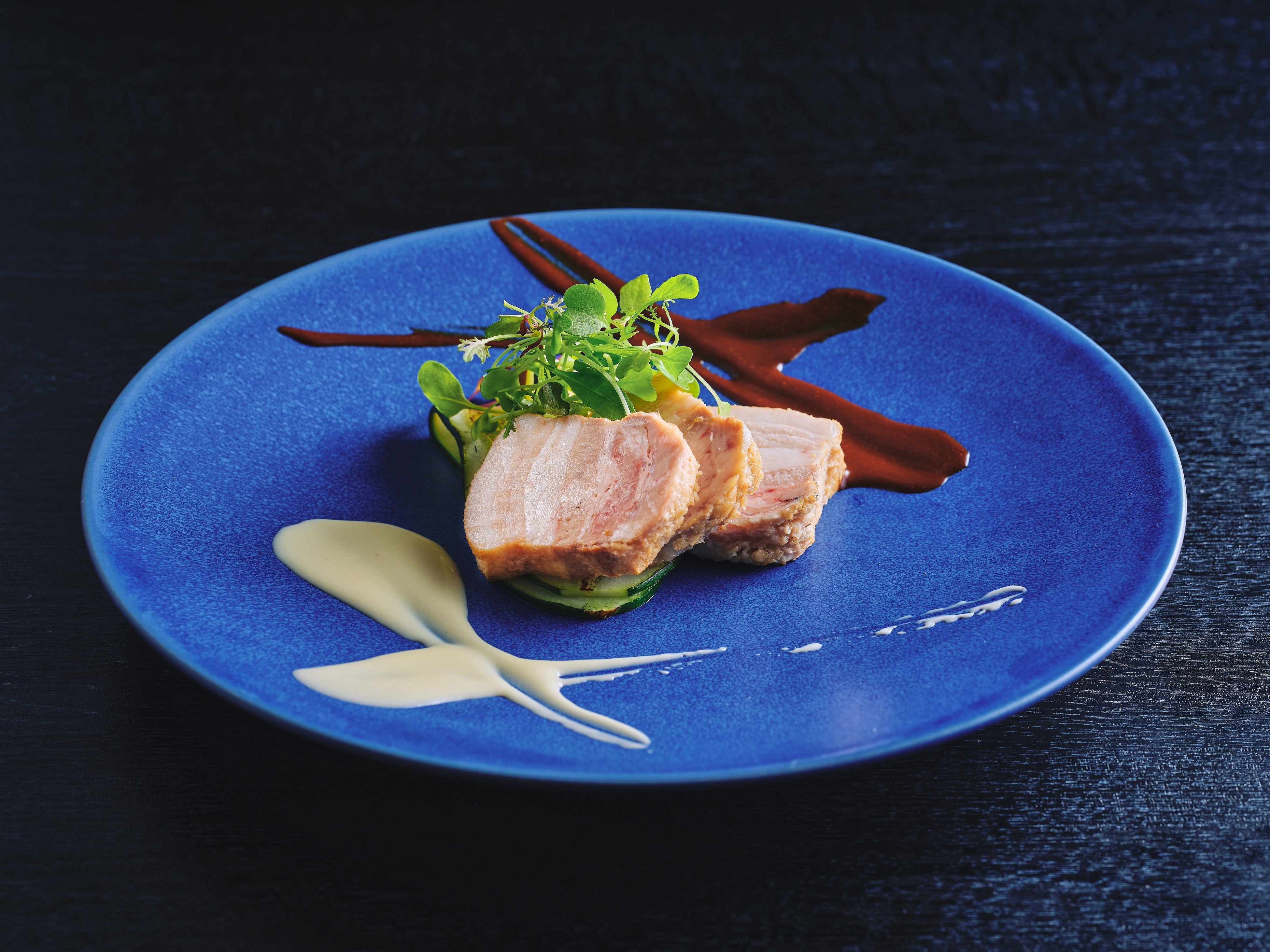 京都ぽーくの蒸し豚 京都産二種の味噌を使ったソース