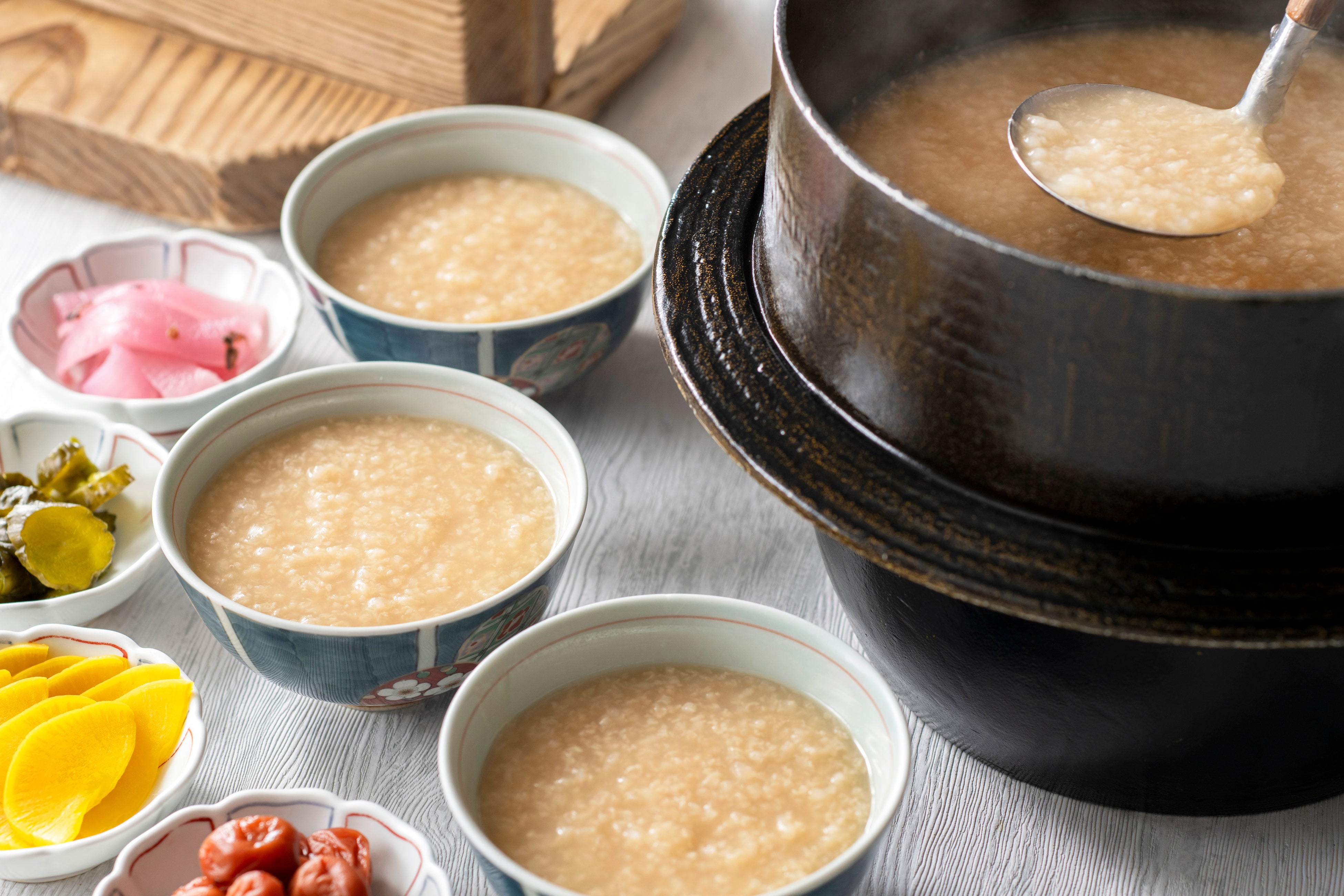 兵庫県産黒豆焙じ茶の茶粥