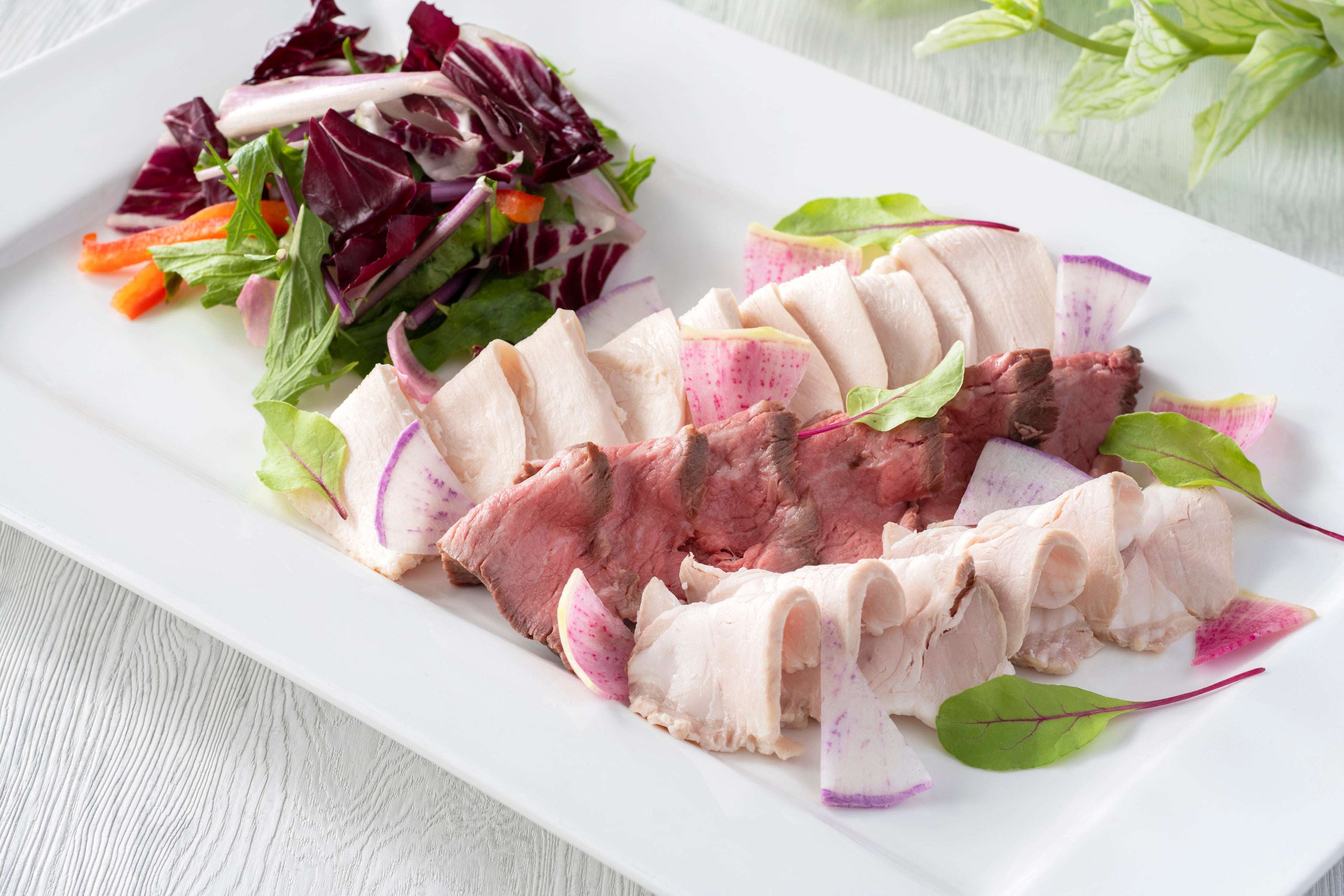 播州百日どりのハム仕立て・神戸ポークのハム仕立て・ローストビーフ