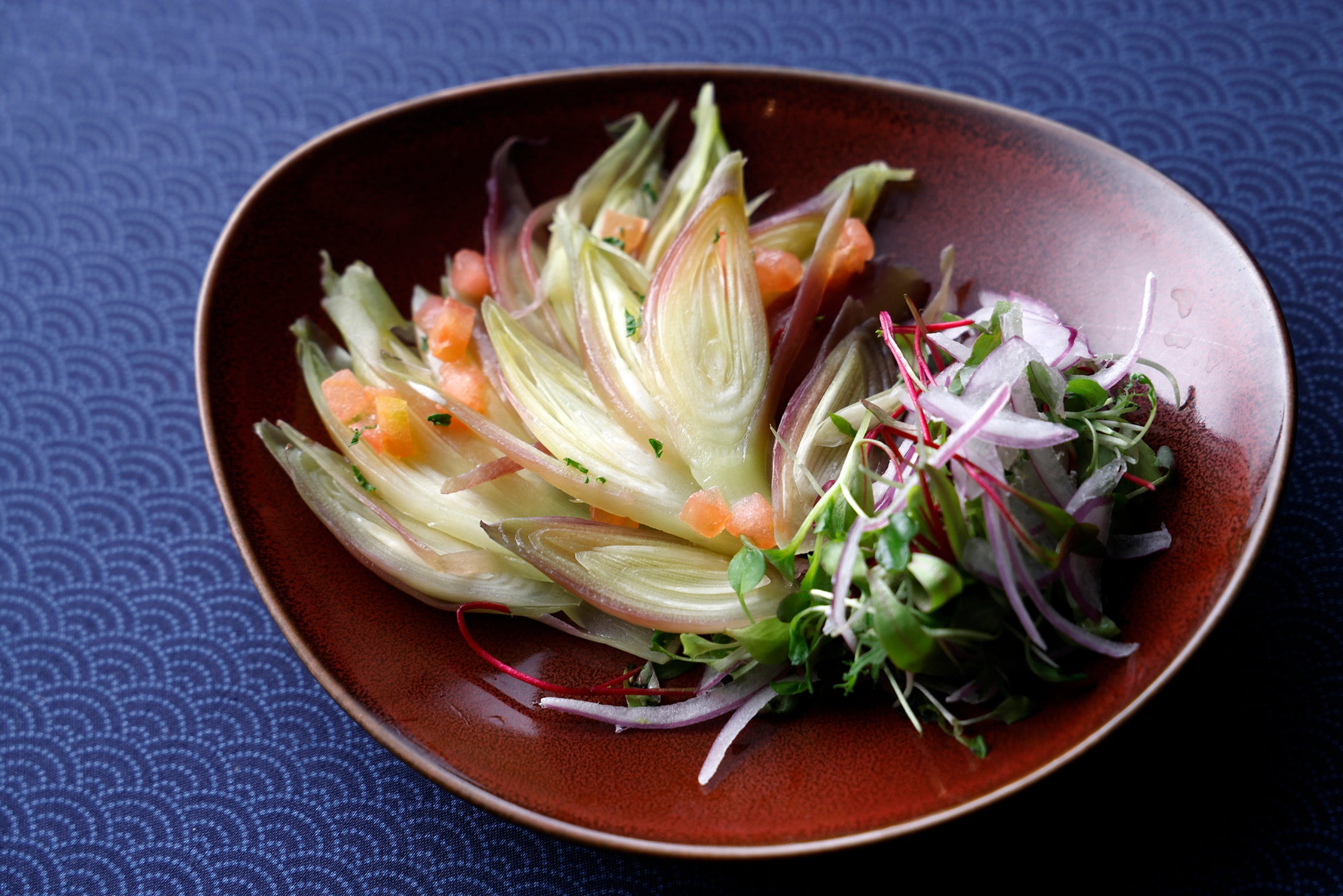 谷農園産茗荷のカルパッチョ