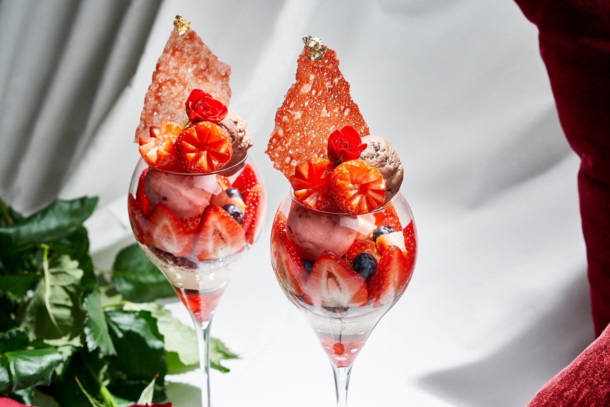 いちごのパフェ「ルージュ」