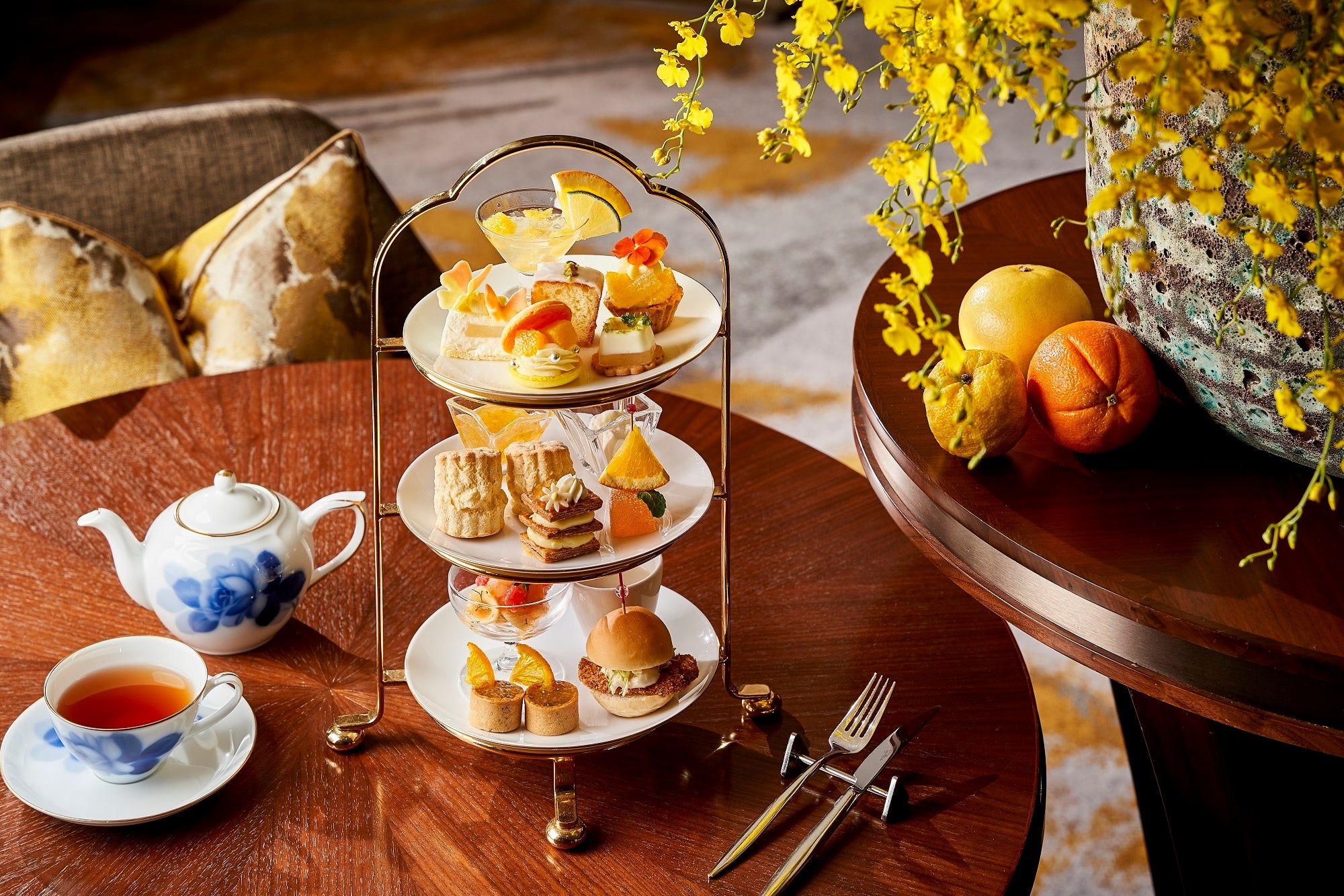 柑橘のアフタヌーンティー