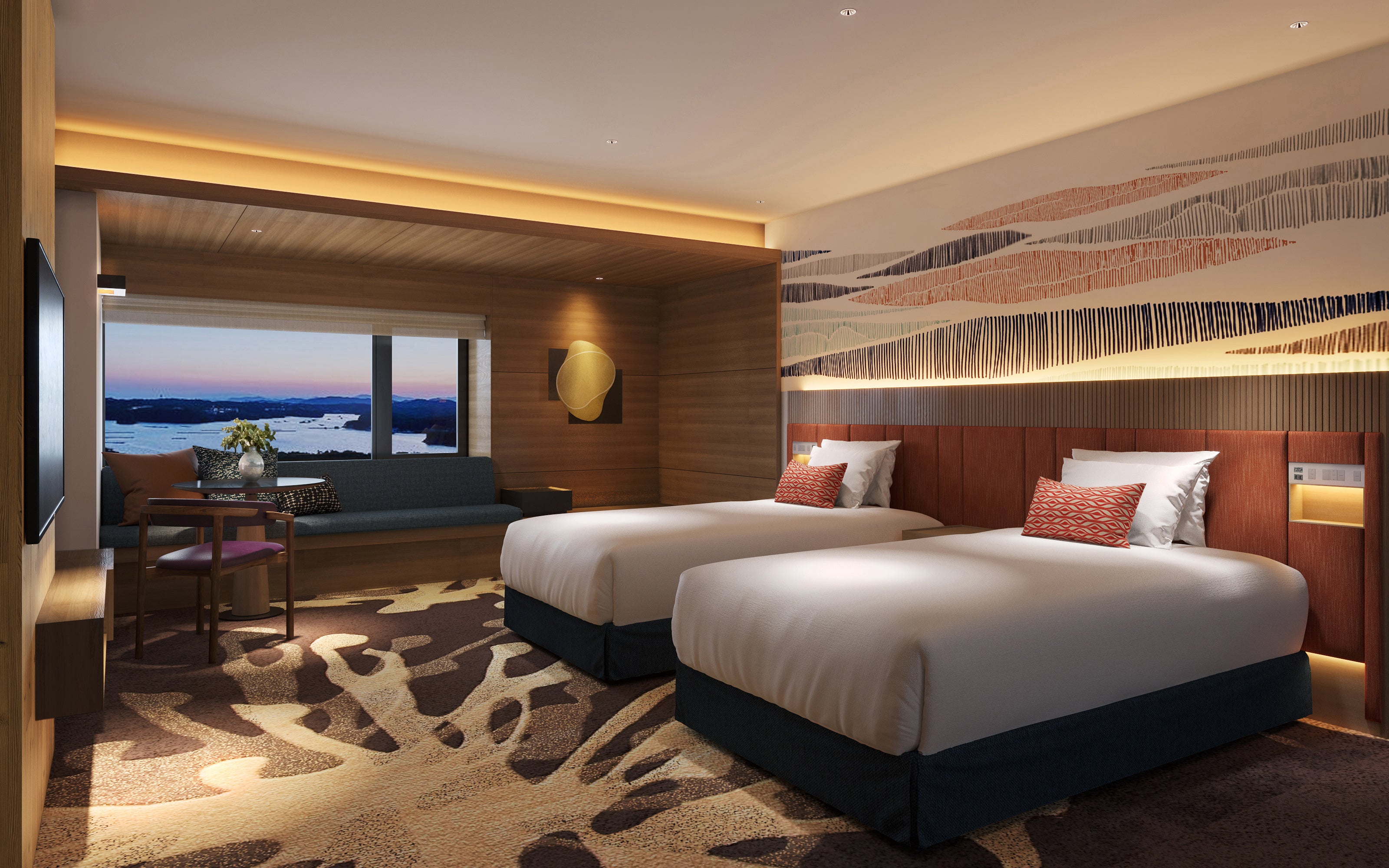 プレミアムツイン ベッドルーム