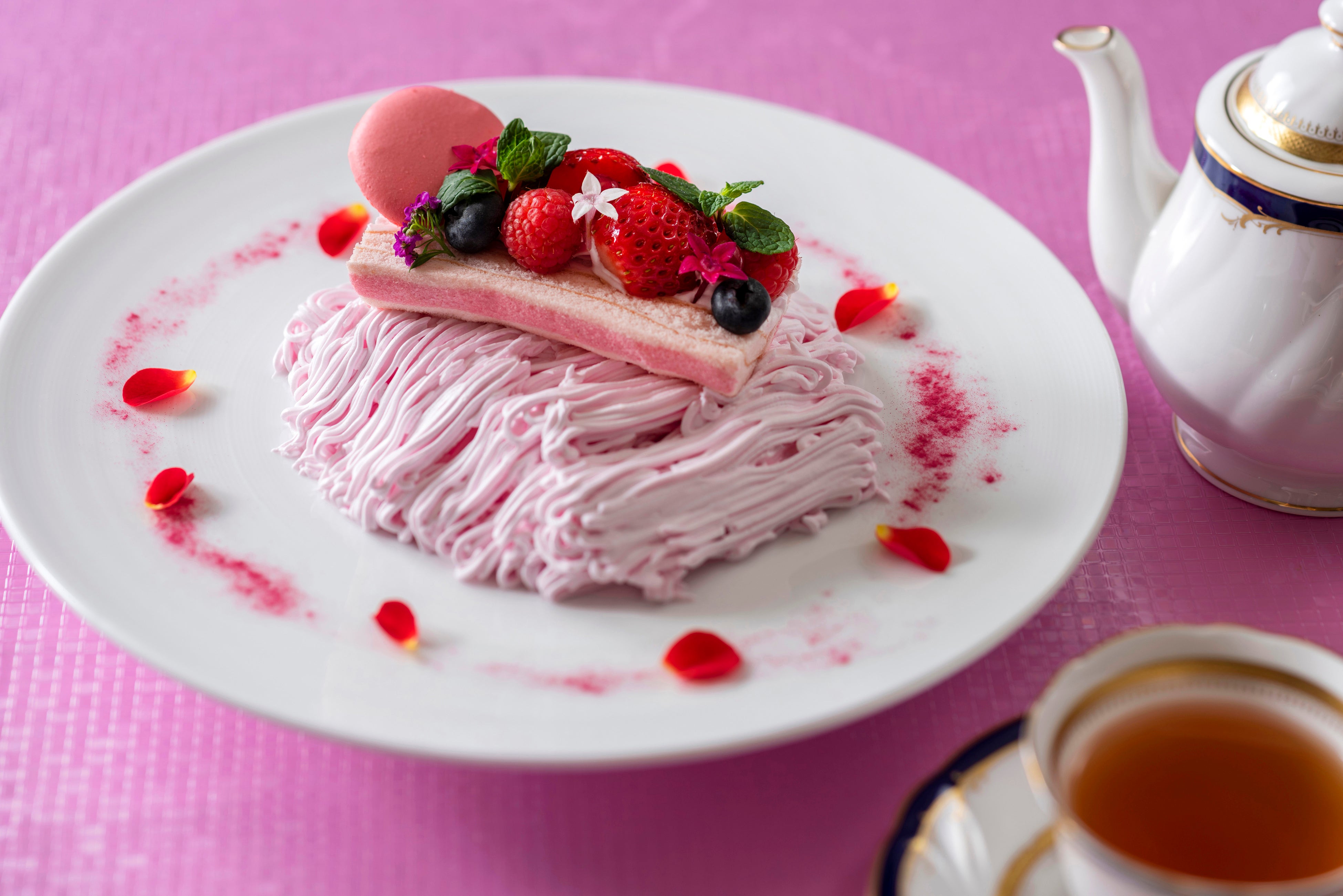 3種のベリープレートパフェ