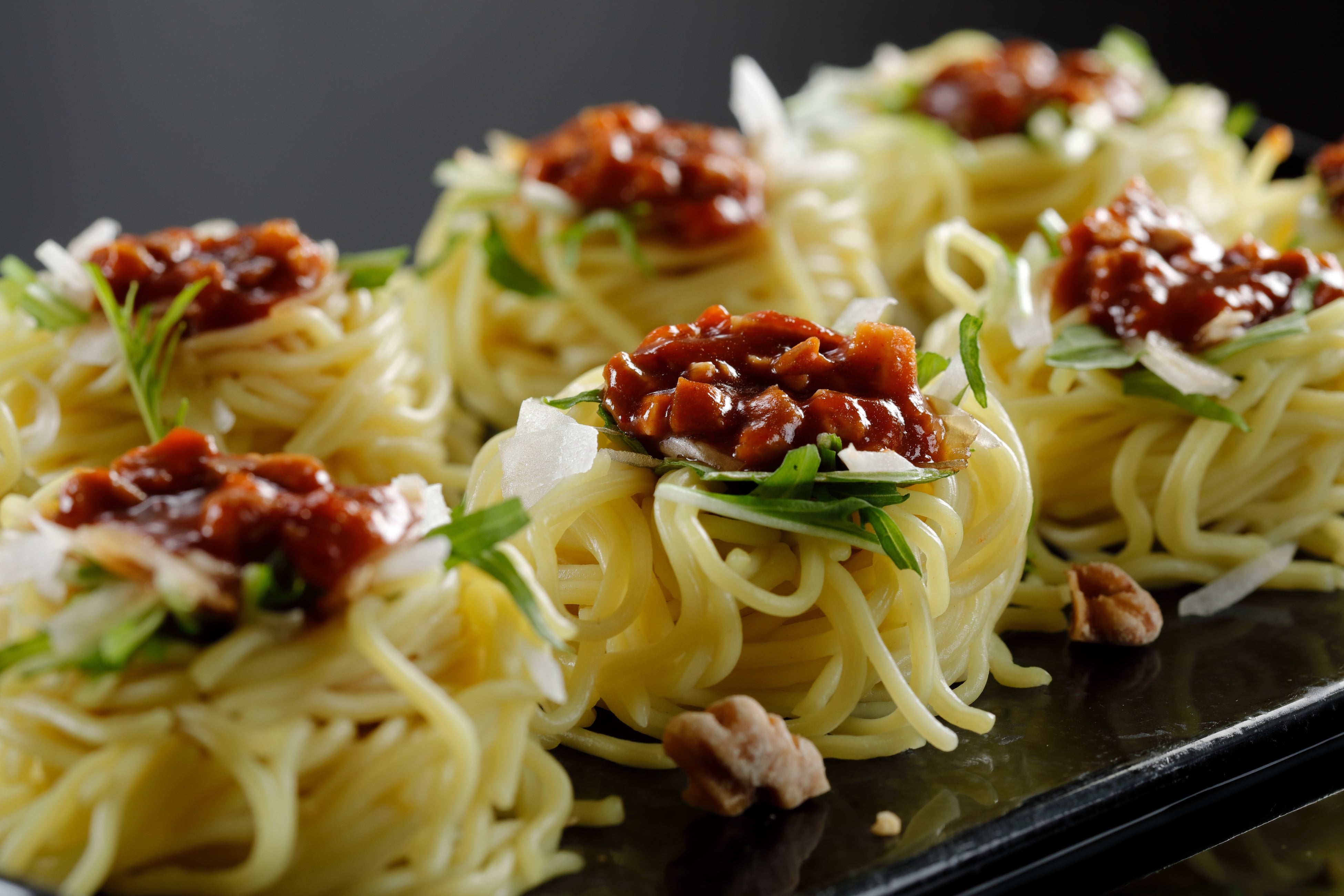 ミンチ肉の冷製まぜそば