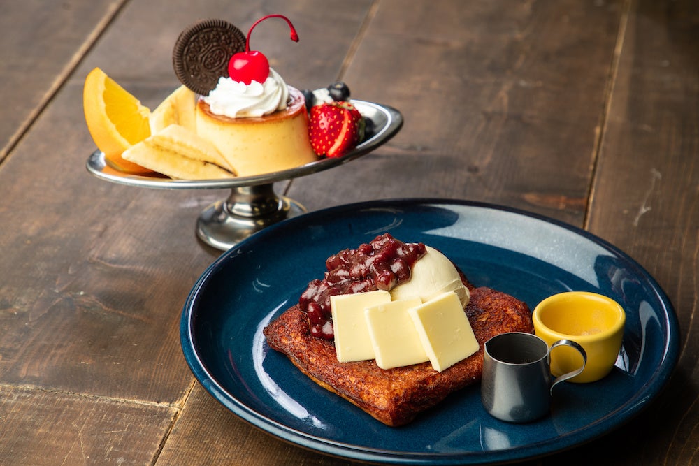 レトロな喫茶店セット♪ いちごのクリームソーダ&プリンアラモード 食品サンプル ✣𓎩昭和レトロ食品サンプル＠喫茶店シリーズ𓎩✣ 昔ながらの純