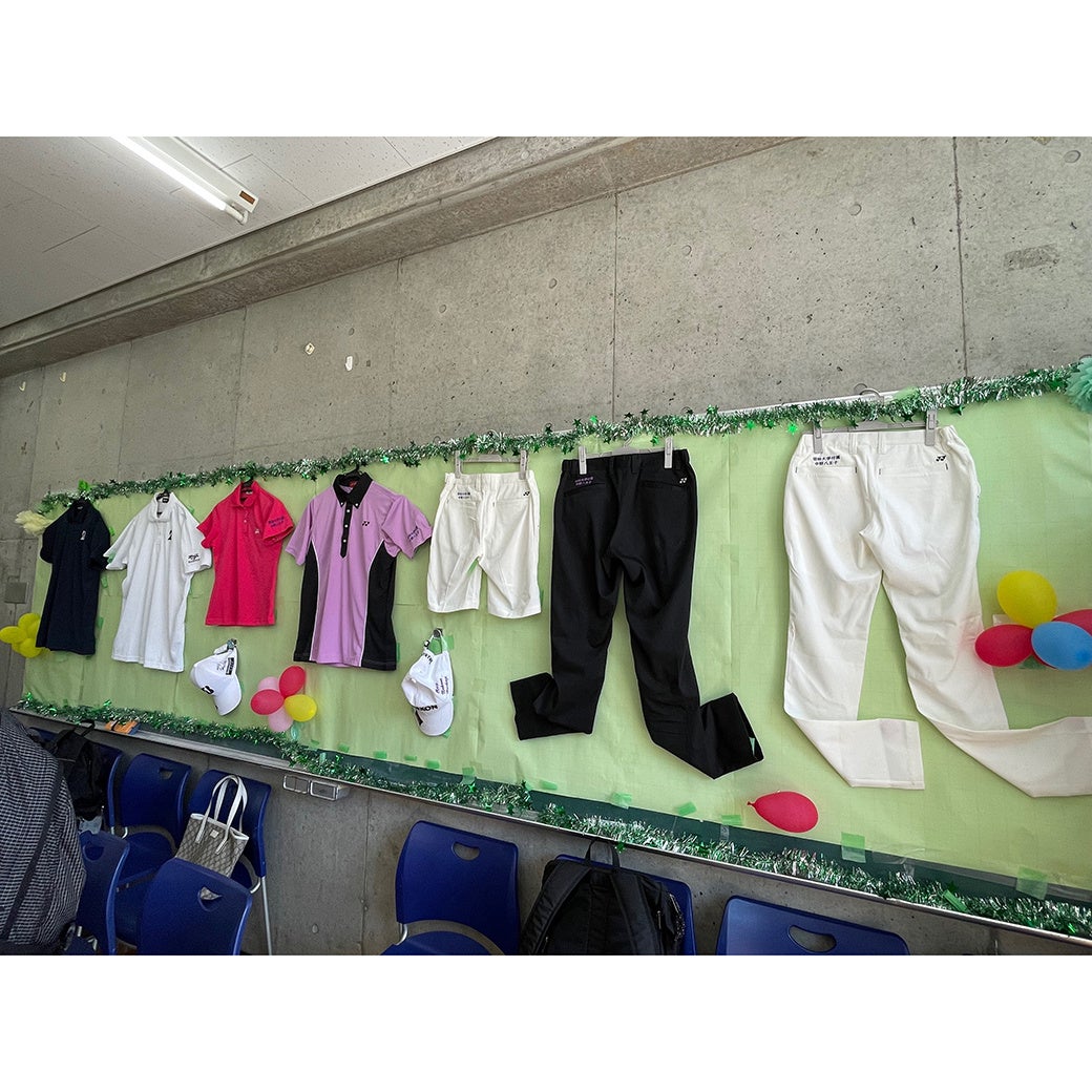 ゴルフ部ブース内展示