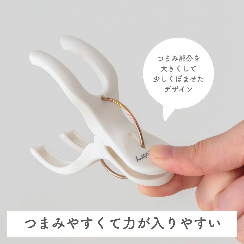 つまみやすくて力を入れやすい