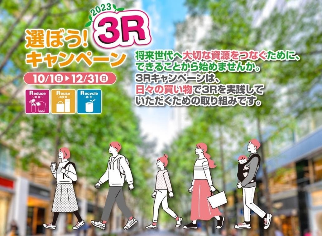 消費行動を環境行動に！『選ぼう！３Rキャンペーン2023』キャンペーンイメージ画像