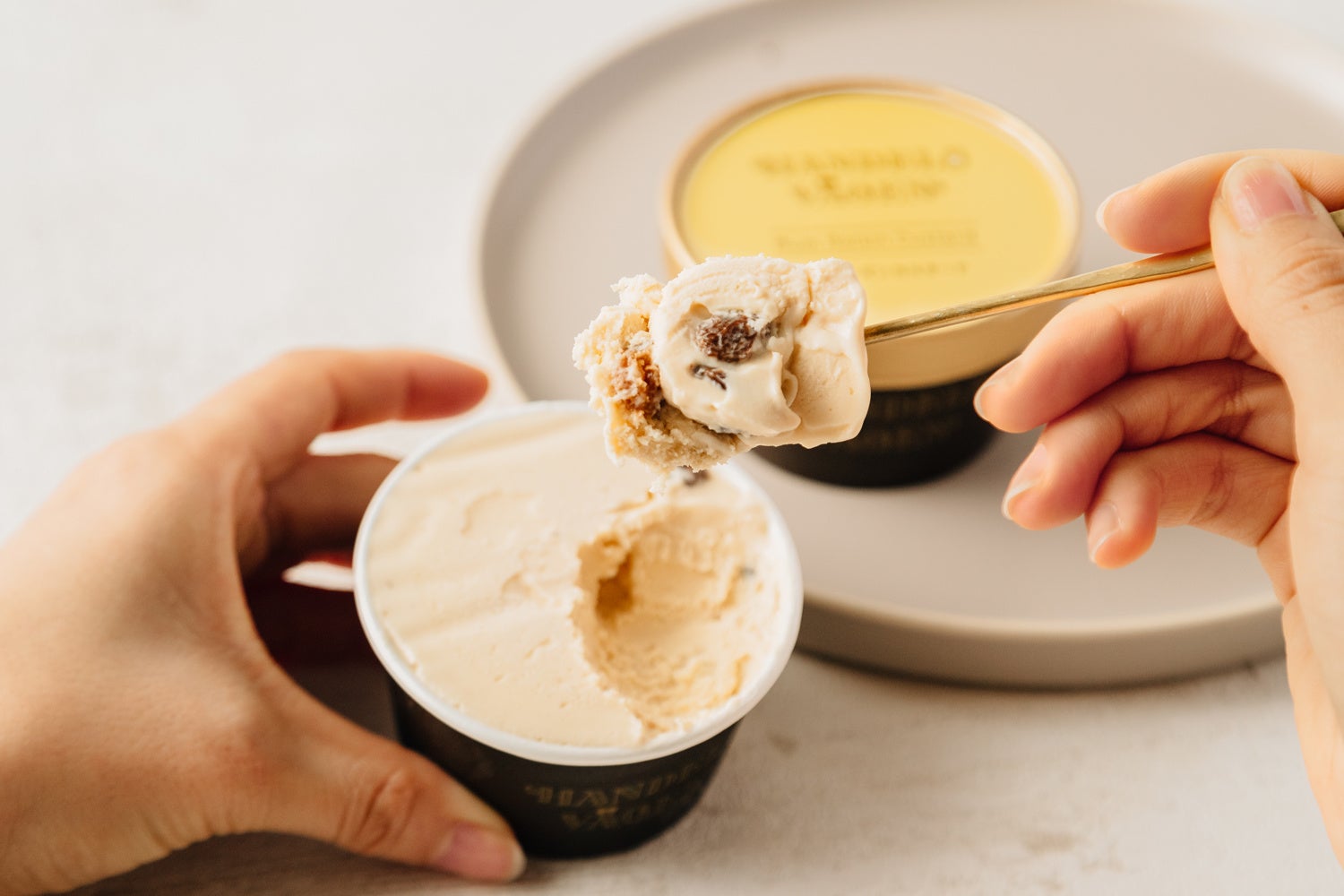 ラムレーズンカスタード