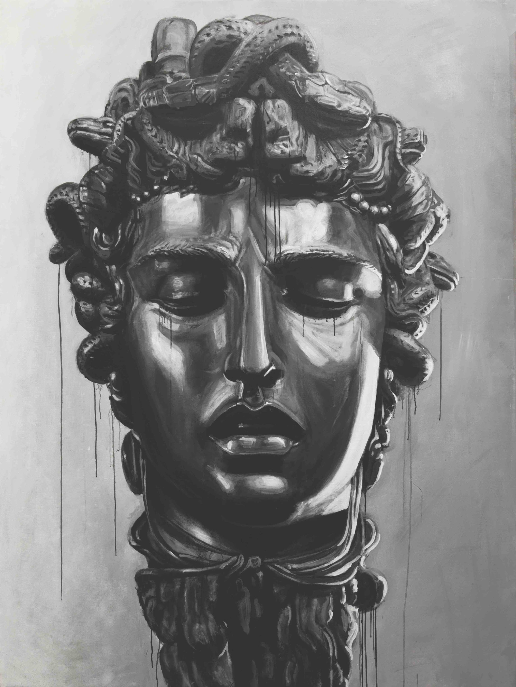 OZMO  《Medusa》 2018  Acrylic on PVC  Private collection    Artrust - Courtesy of the artist 
