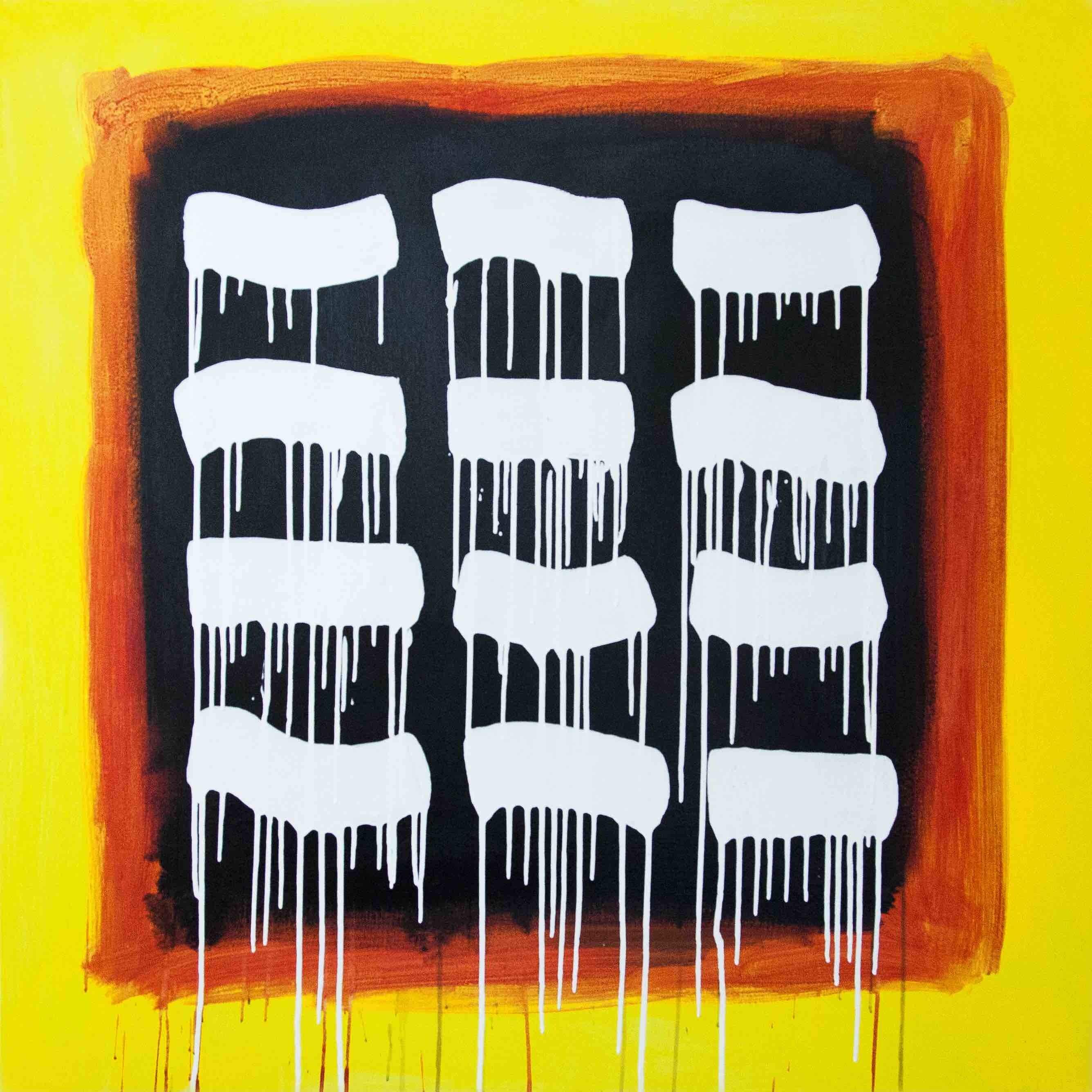 RAUL33 《Onde Atlantidee》 2017 Acrylic on canvas Private collection    ©︎TArtrust - Courtesy of the artist