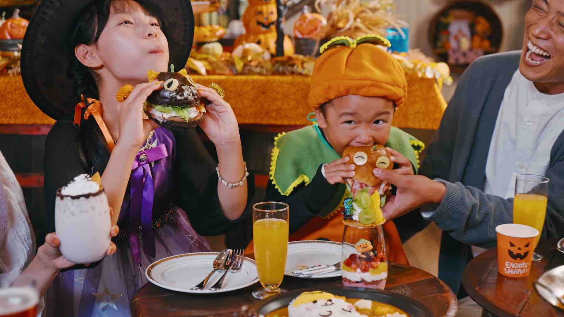 ハロウィーンならではのファンシーなグルメに子どもたちもワクワク