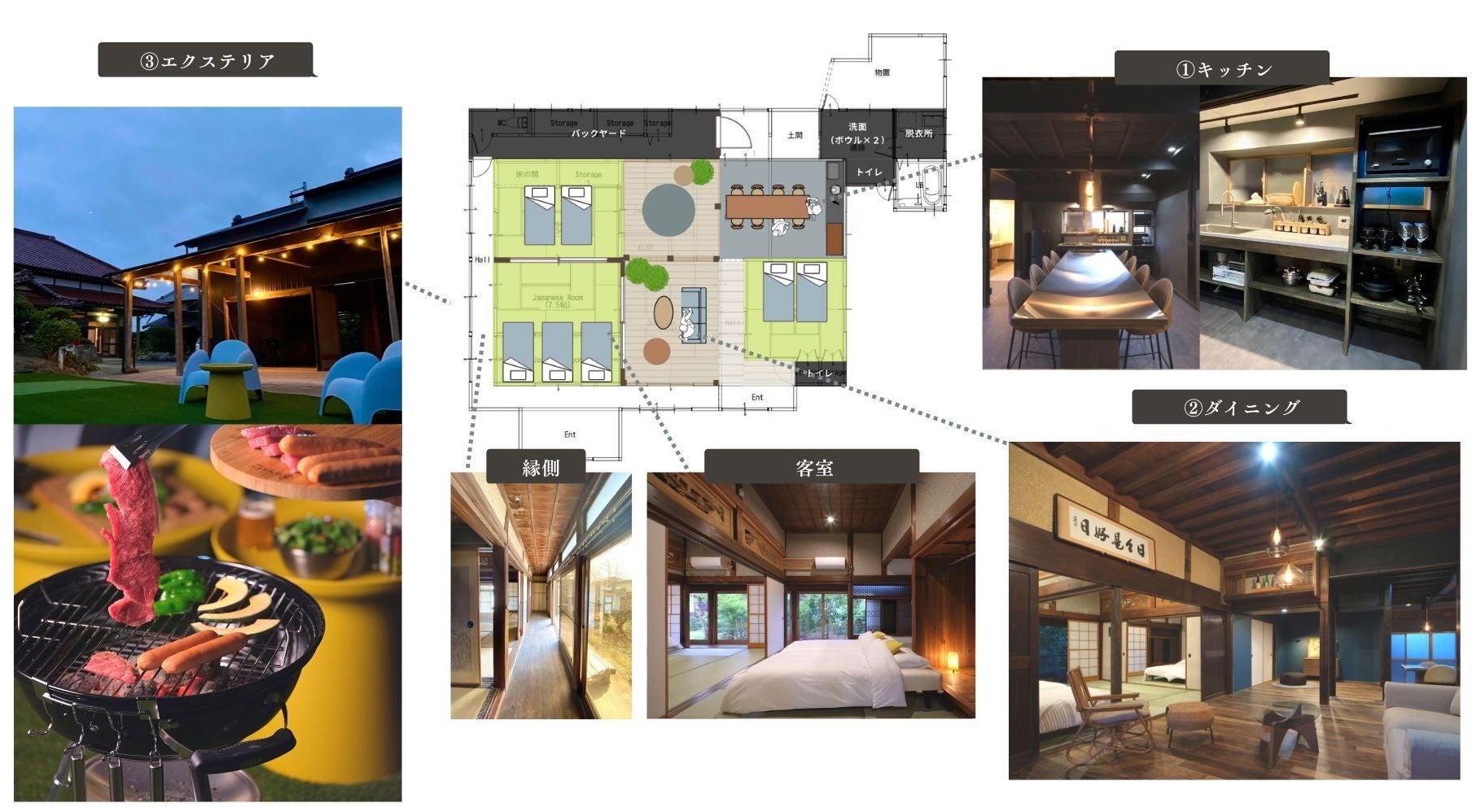 ▲「緑邸」間取り図