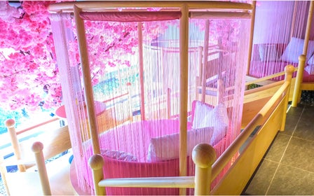 桜をモチーフにした半個室