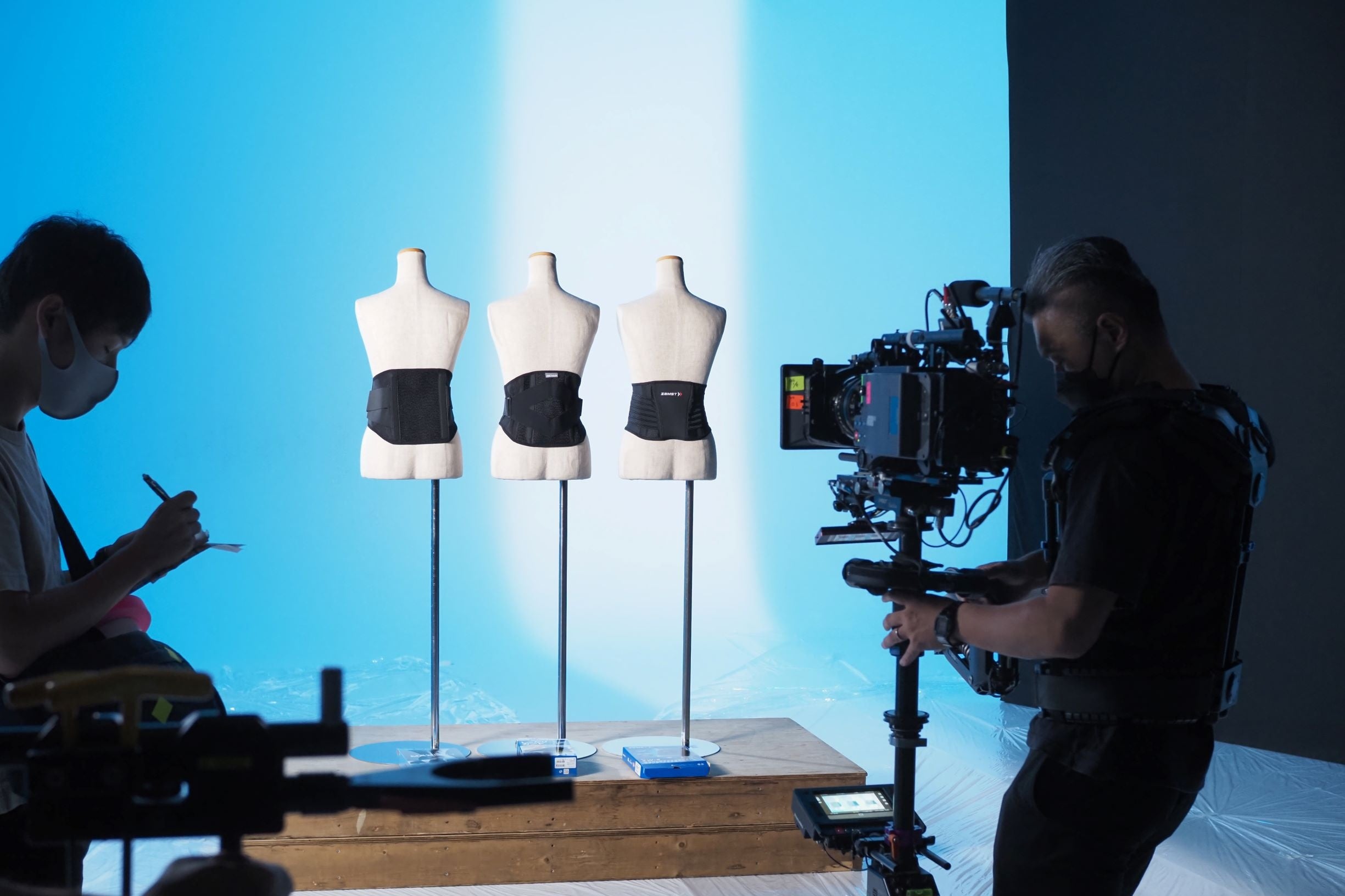 ▲日本シグマックスを代表する腰サポーターたち