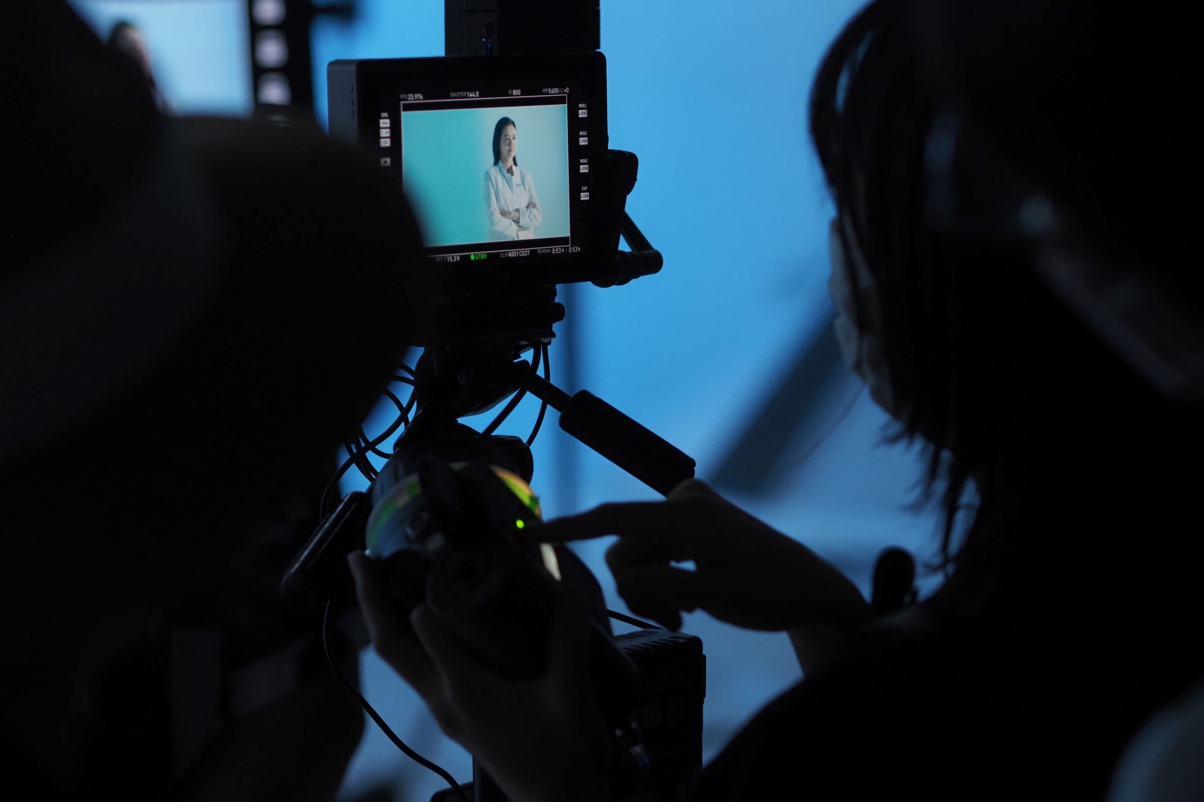 ▲スタッフの方による撮影データ確認タイム