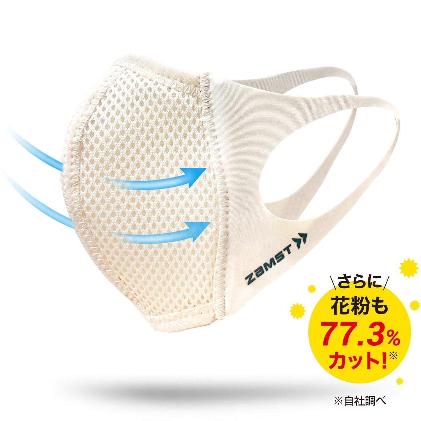 ▲高い通気性を備えた「マウスカバー」