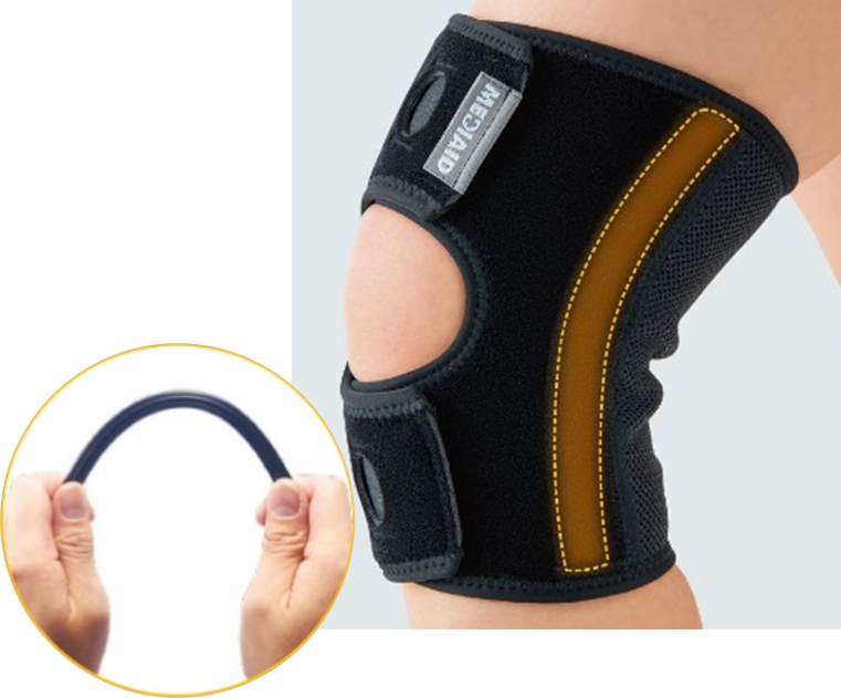 ▲医療で培った技術を本サポーターに搭載