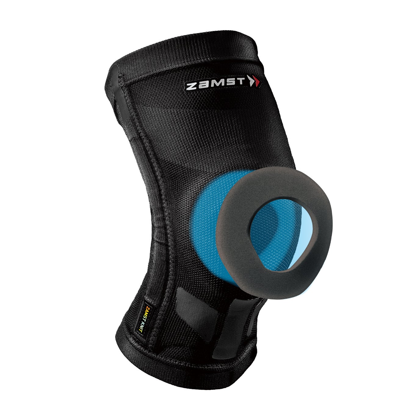 ▲お皿まわりを広範囲に圧迫、安定感を高める