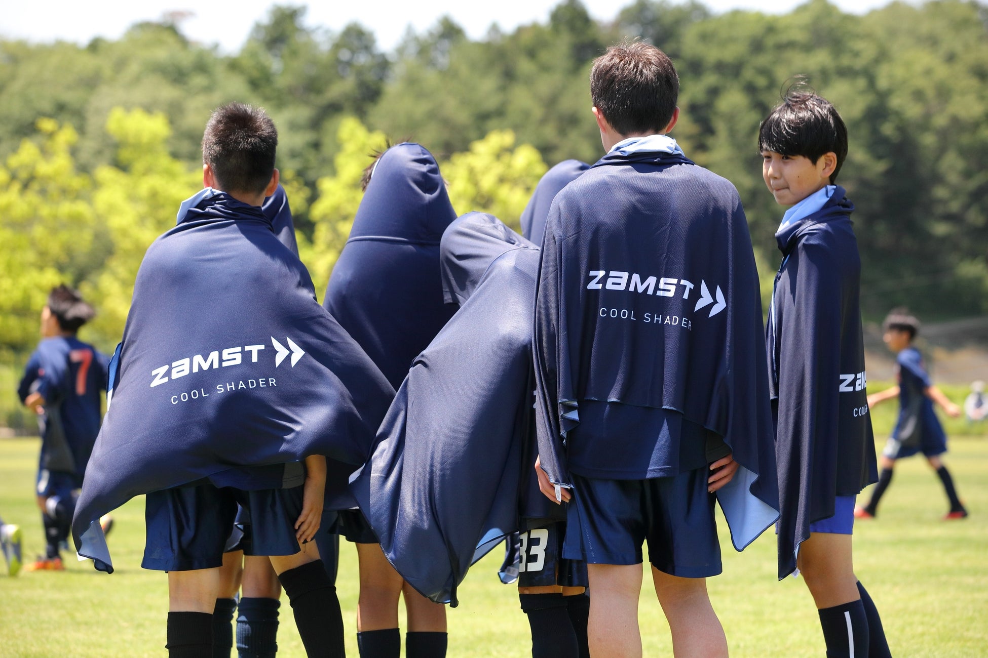 ▲ザムストはこれからもスポーツに取り組む 子供たちを応援