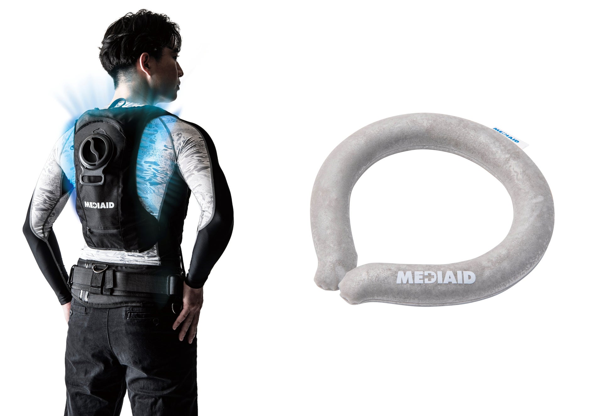 日本シグマックスのサポーター技術とイノフィスの人工筋肉技術 2つを 日本シグマックスのサポーター技術とイノフィスの人工筋肉技術 2つを